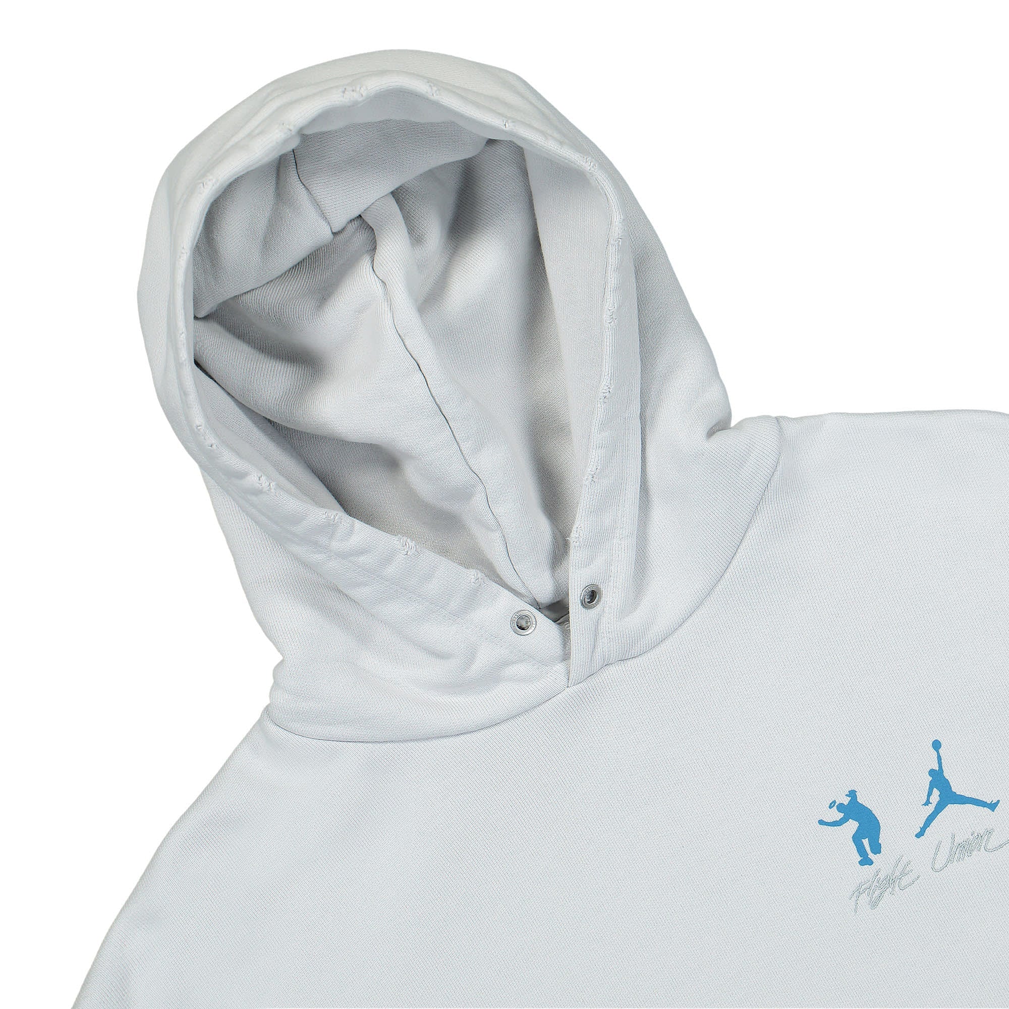 Jordan Union LA x Air Jordan Fleece Hoodie Photon Dust Hoodies Close-up | Overkill