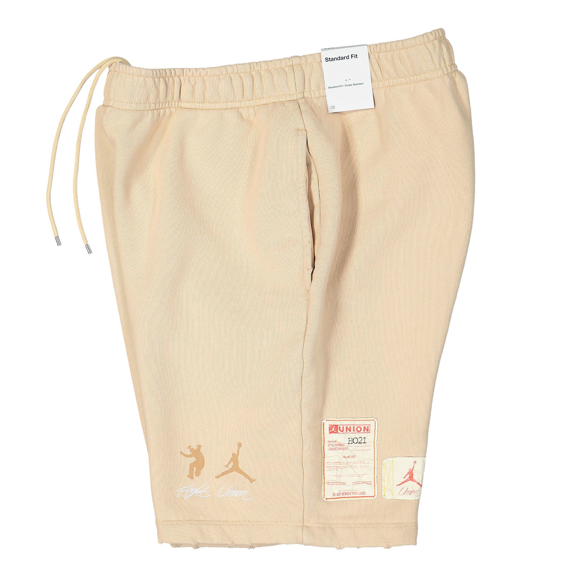 Jordan Union LA x Air Jordan Fleece Short White Onyx / White Onyx Shorts Close-up | Overkill