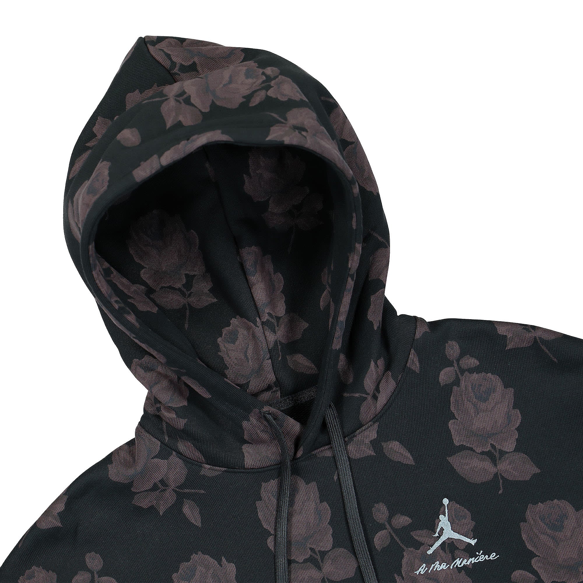 Jordan A Ma Manière x Jordan All Over Print Fleece Hoodie Black / Medium Ash Hoodies Close-up | Overkill