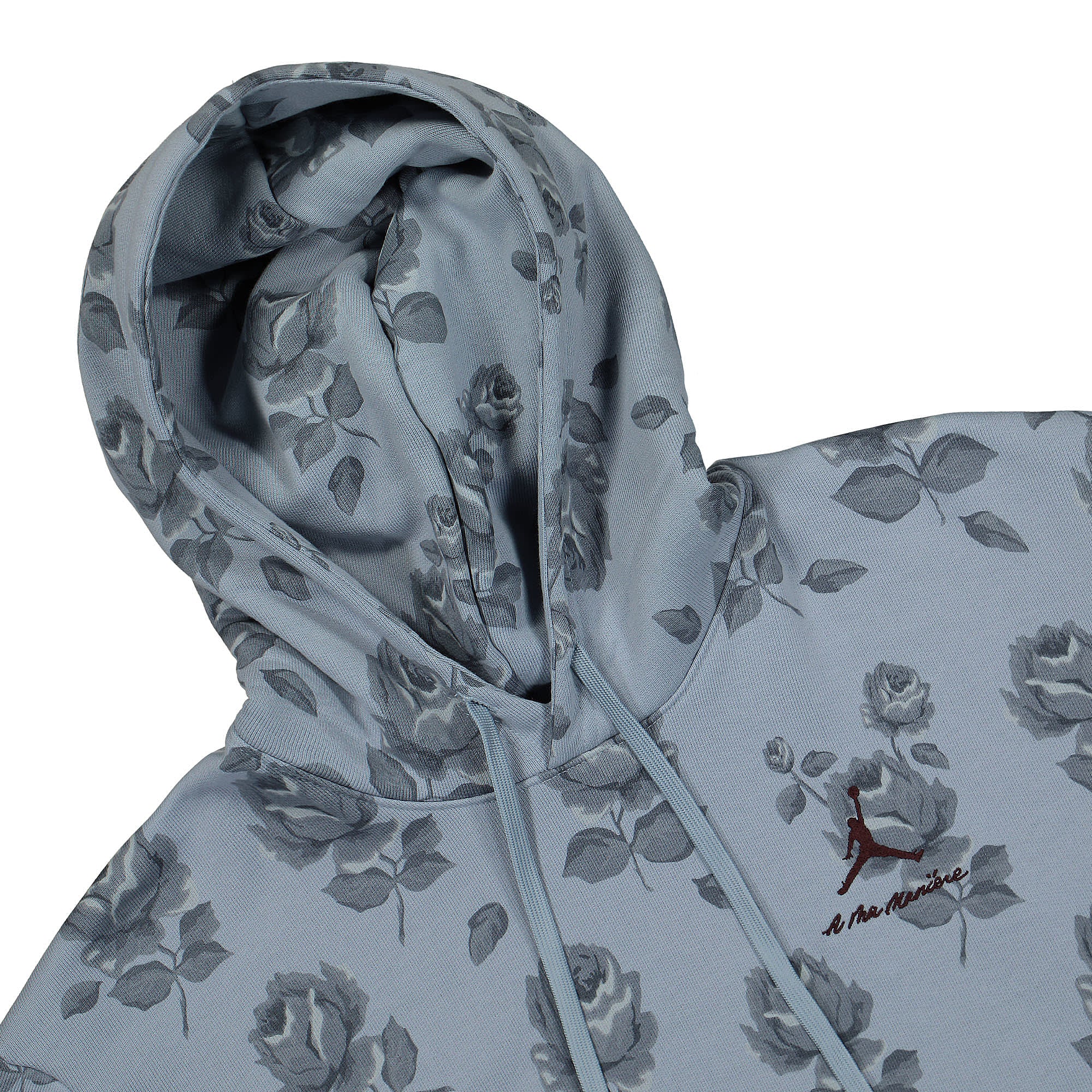 Jordan A Ma Manière x Jordan All Over Print Fleece Hoodie Obsidian Mist Hoodies Close-up | Overkill