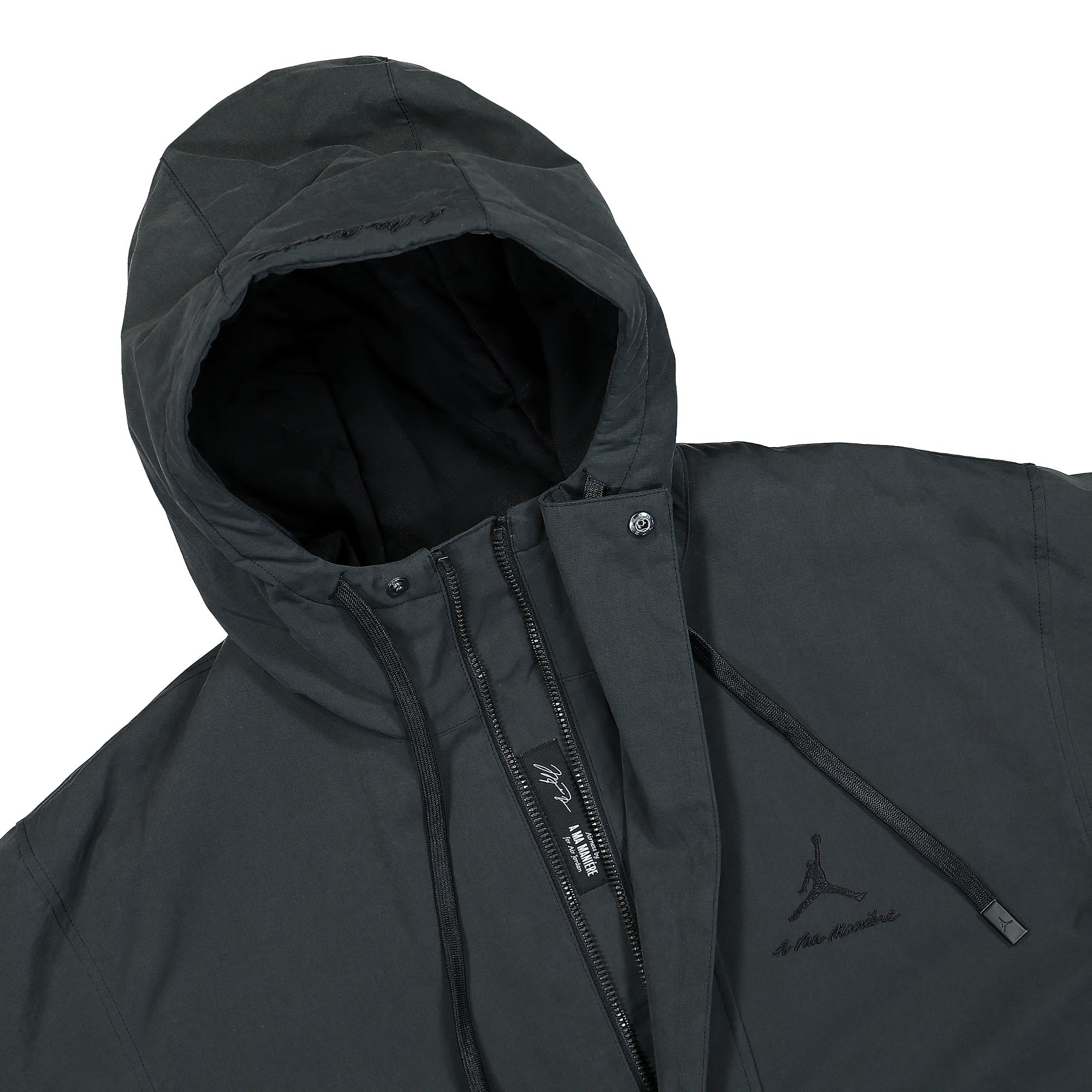 Jordan Parka Black / Medium Ash Parkas Close-up | Overkill