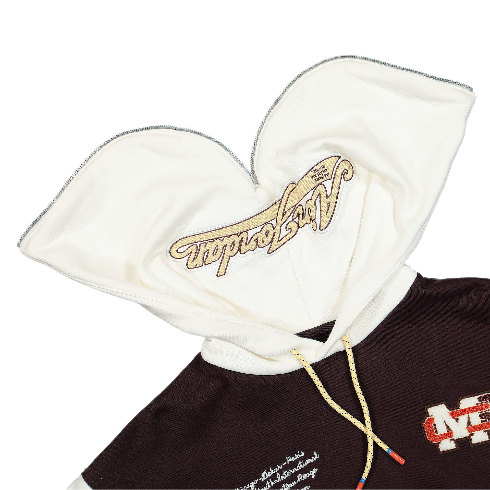 Jordan Maison Chateau Rouge x Wmns Air Jordan Fleece Top Brown Basalt / Sail / Pale Vanilla Hoodies Detail view 1 | Overkill