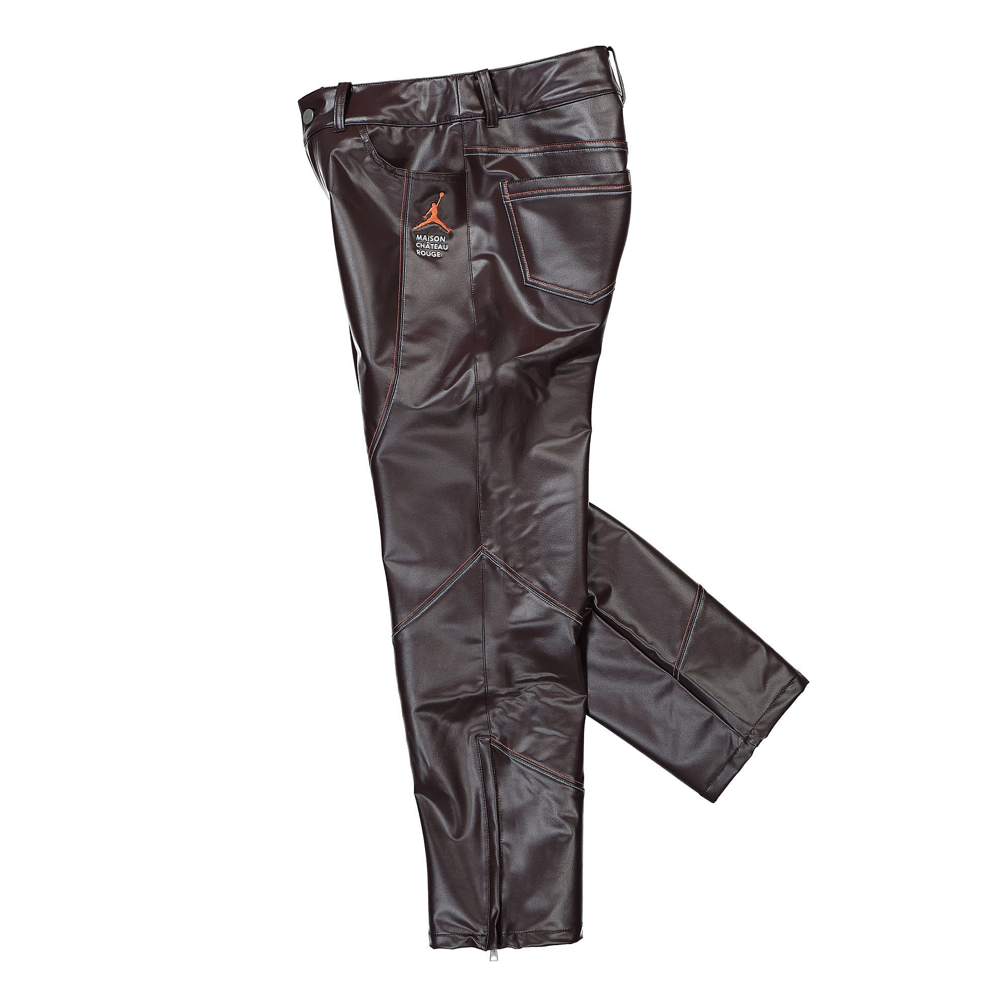 Jordan Maison Chateau Rouge x Wmns Air Jordan SRT Pant Brown Basalt / Sail Sweat & Track Pants Close-up | Overkill