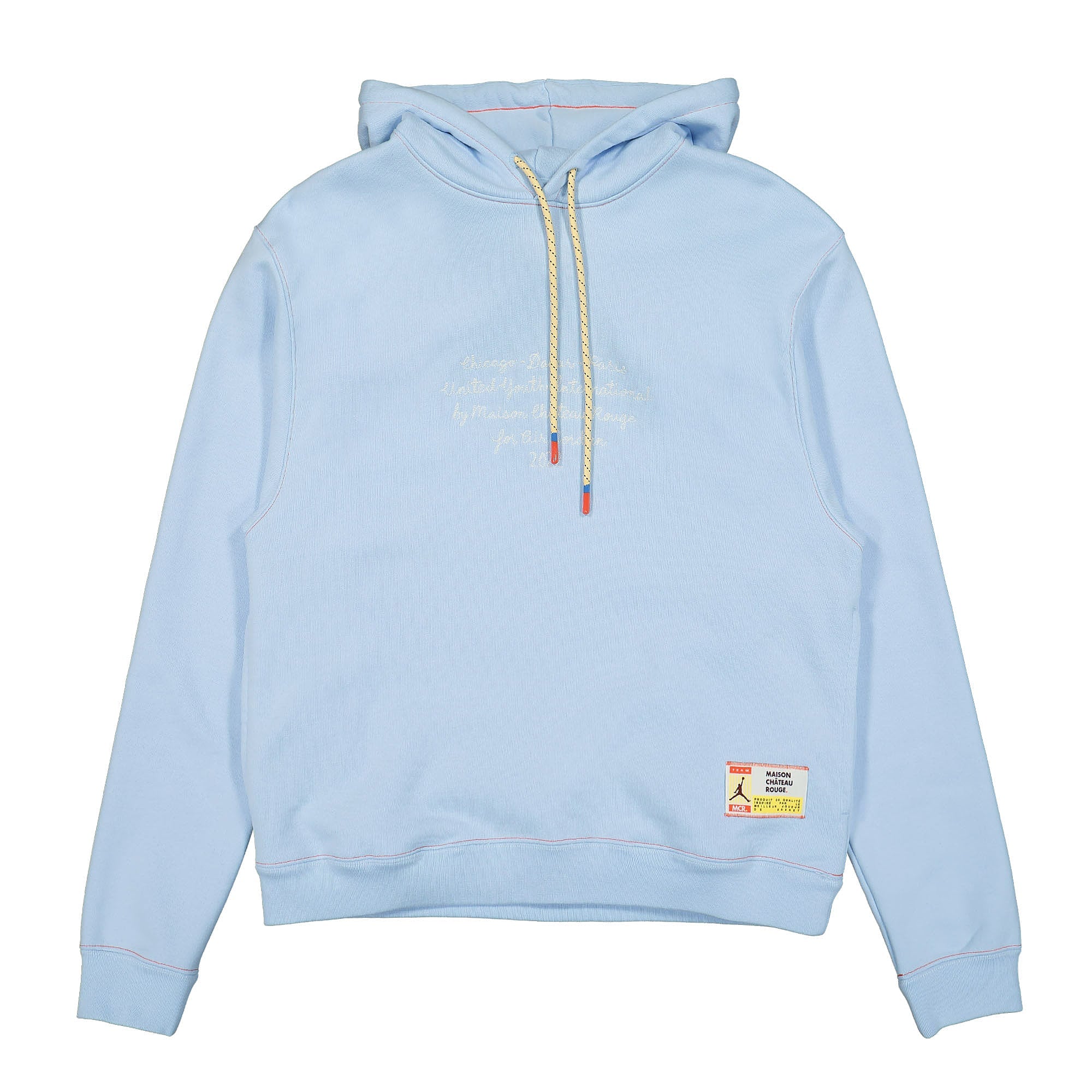 Jordan Maison Chateau Rouge x Air Jordan Fleece Hoodie Celestine Blue Hoodies DJ9772 447 | Overkill