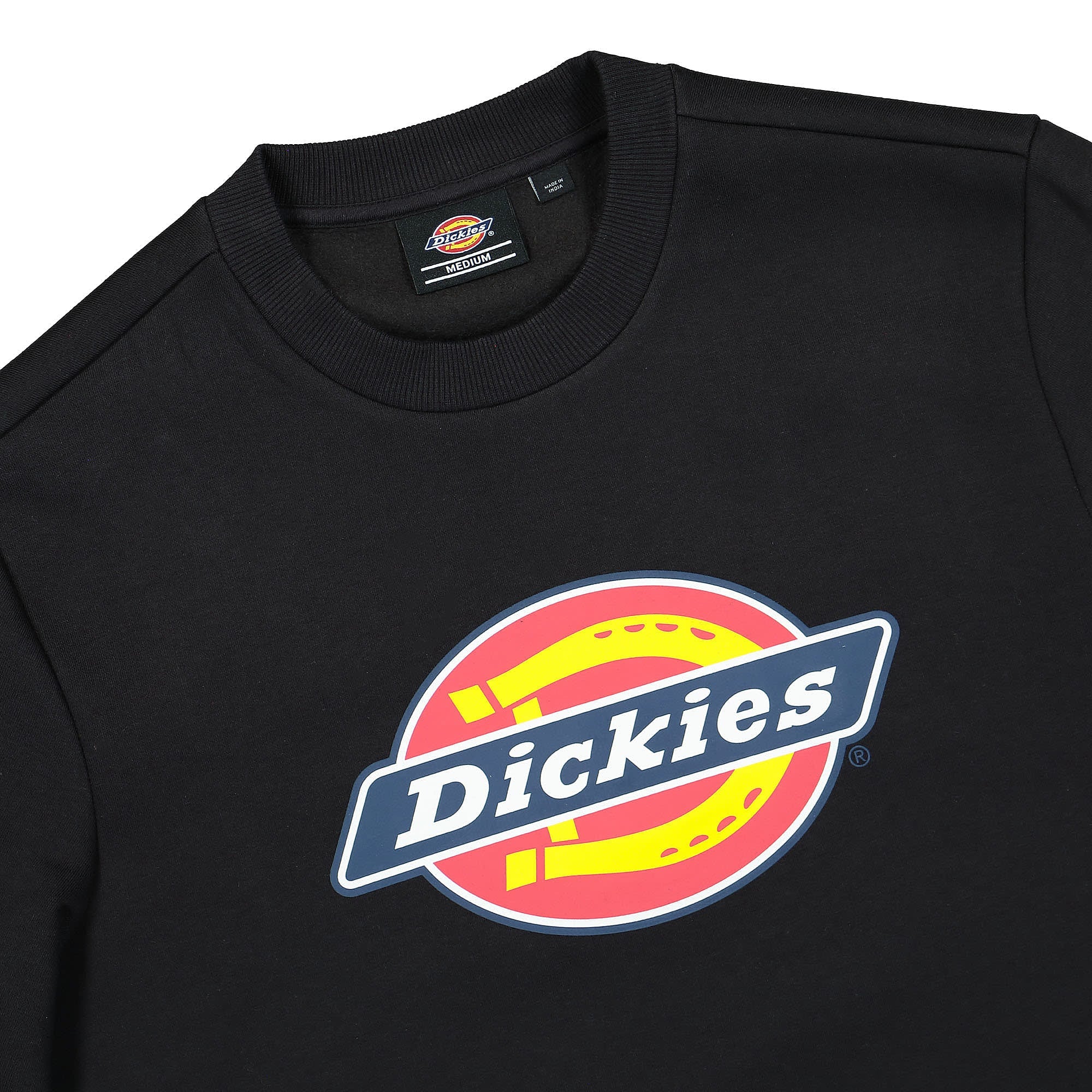 Dickies Icon Logo Sweatshirt Black Sweatshirts Close-up | Overkill