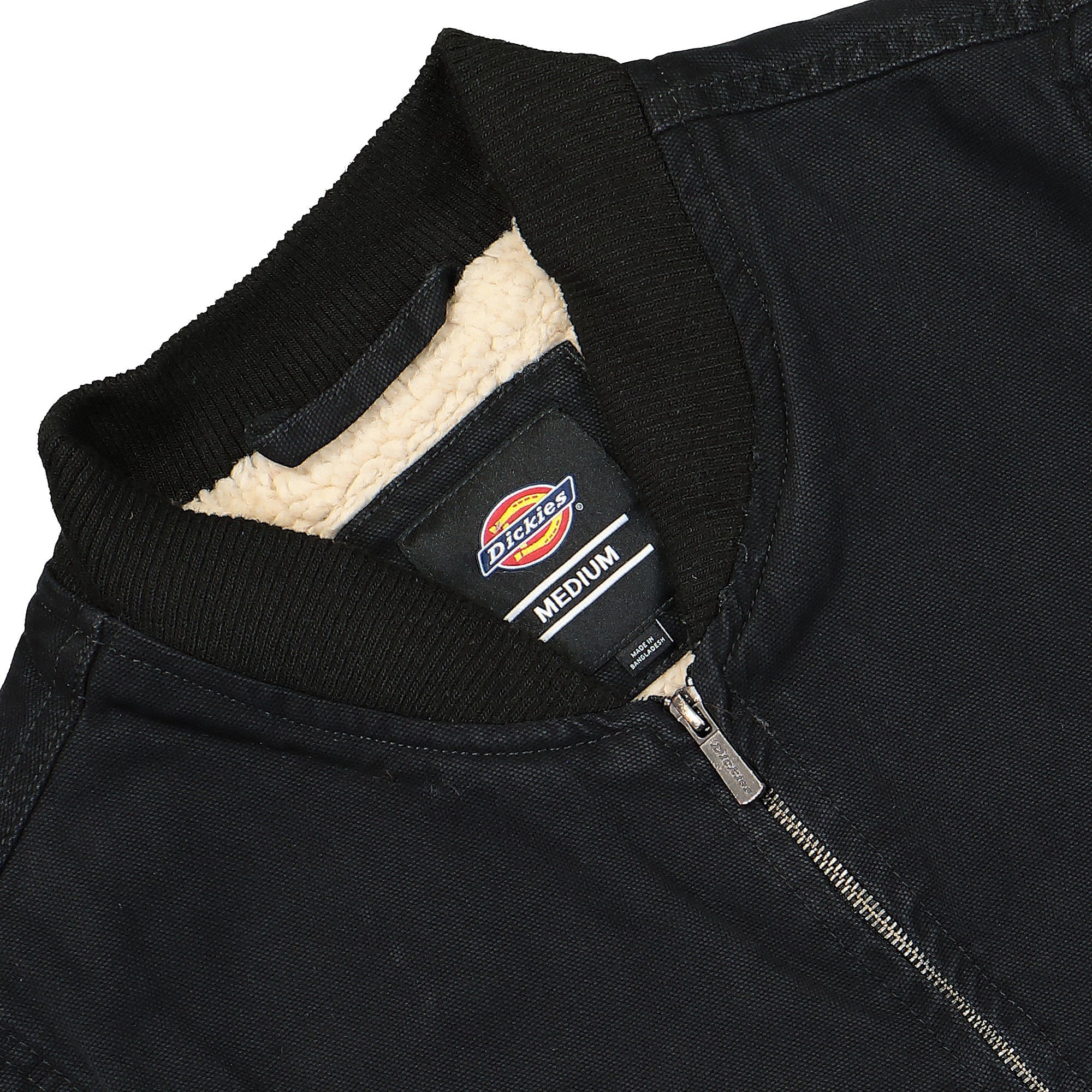 Dickies Duck Canvas Vest Stone Washed Black Vests Detailfoto | Overkill