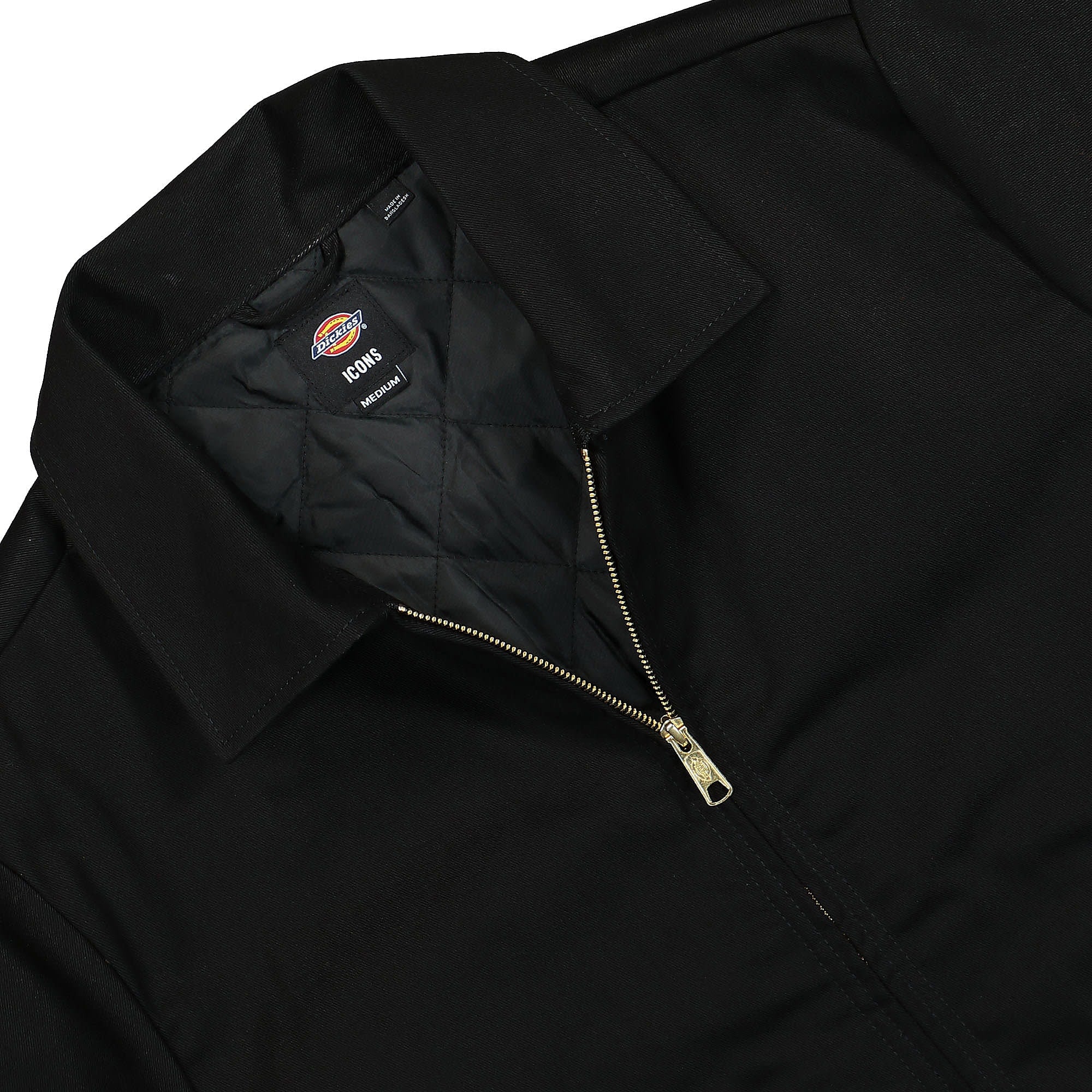 Dickies Lined Eisenhower Jacket Black Jackets Close-up | Overkill