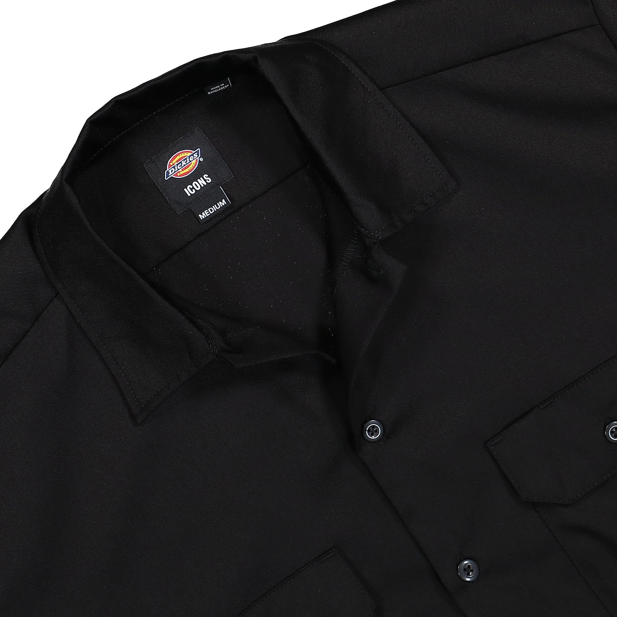 Dickies Work Shirt SS Black Shirts Close-up | Overkill