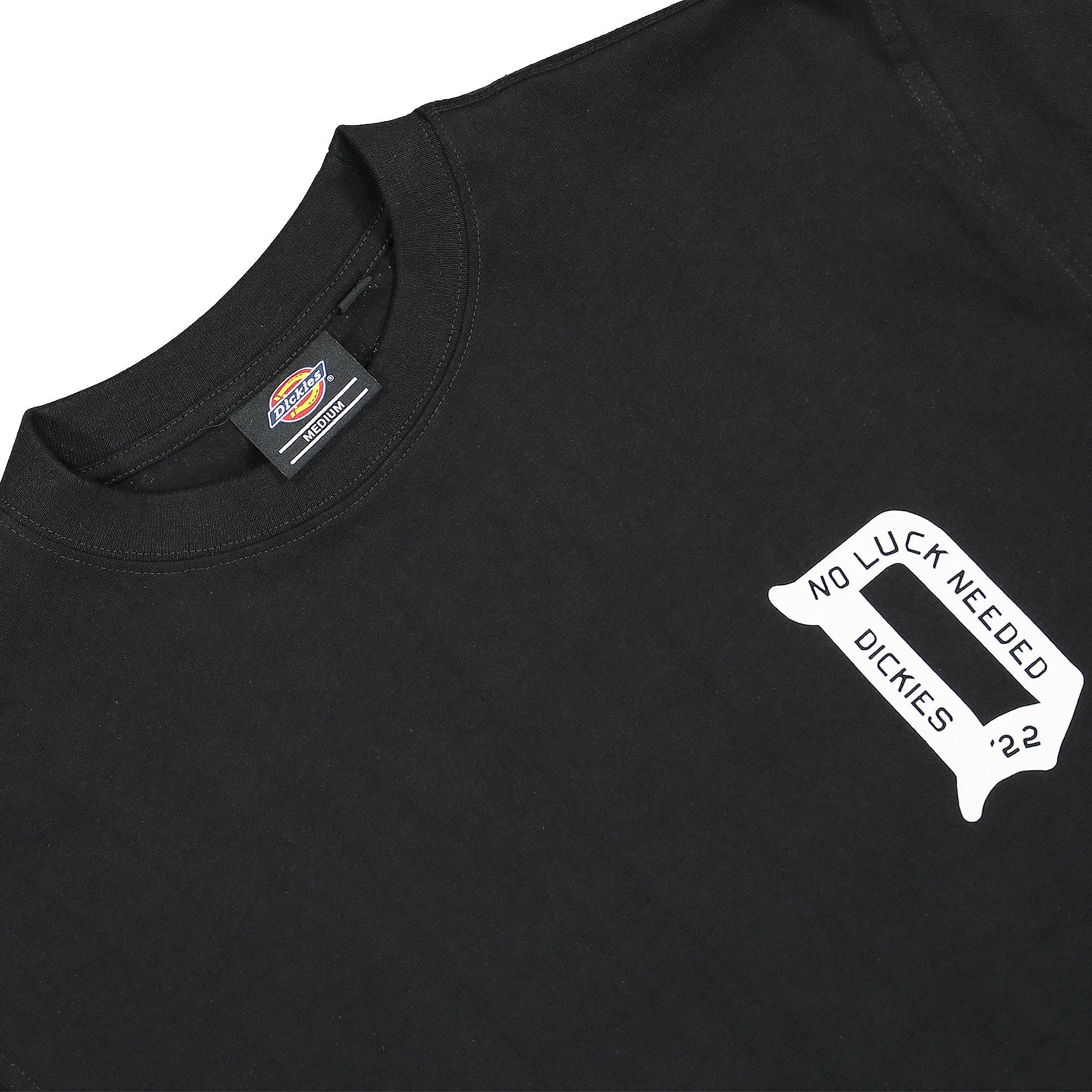 Dickies Union Spring Tee Black Longsleeves Close-up | Overkill
