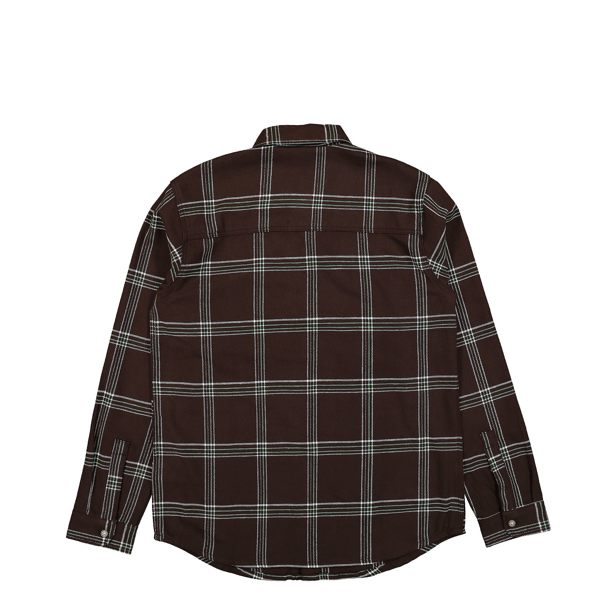 Dickies Warrenton LS Shirt Dark Brown Shirts Material | Overkill