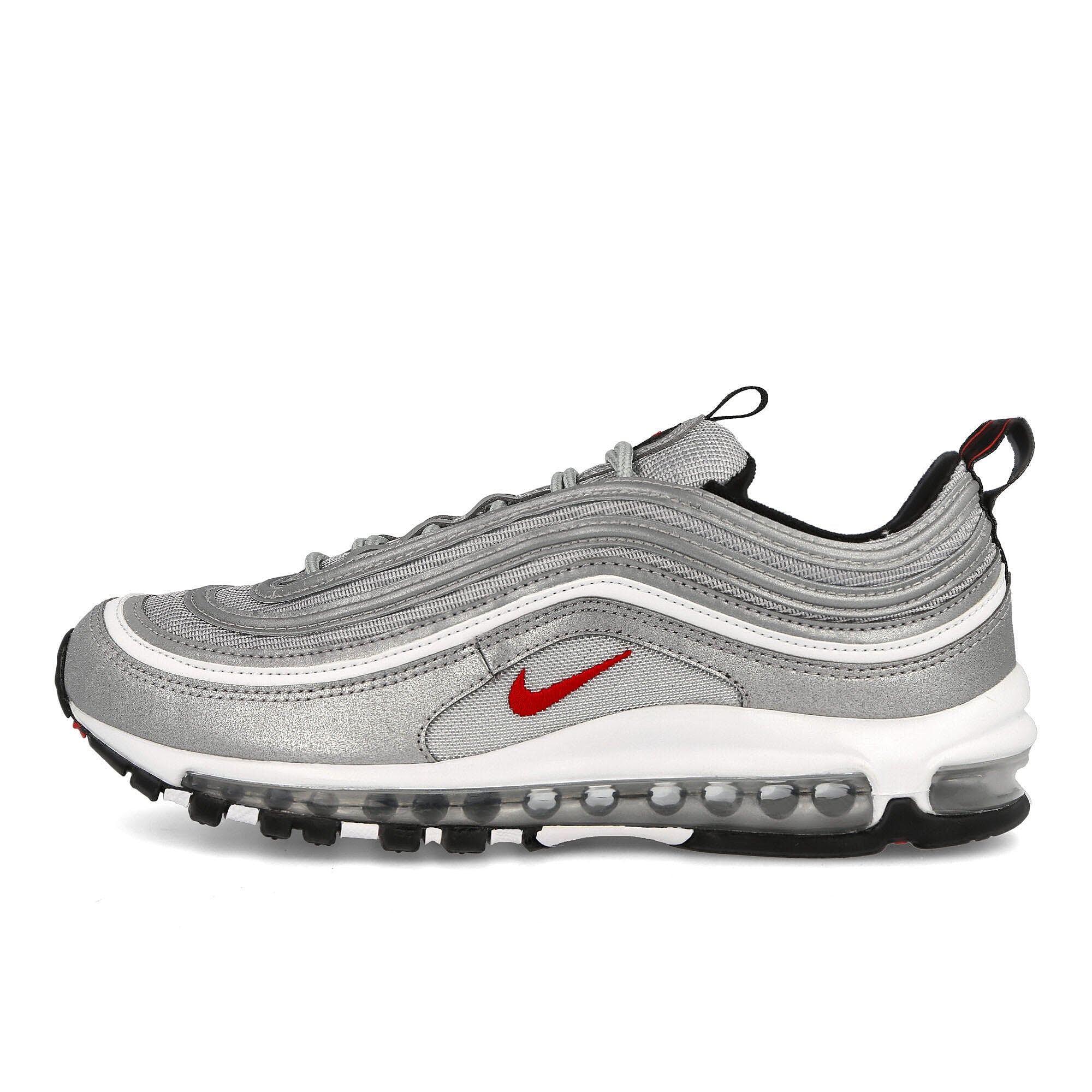 Nike Air Max 97 OG Metallic Silver-University Red - Black Low Top Sneakers DM0028 002 | Overkill