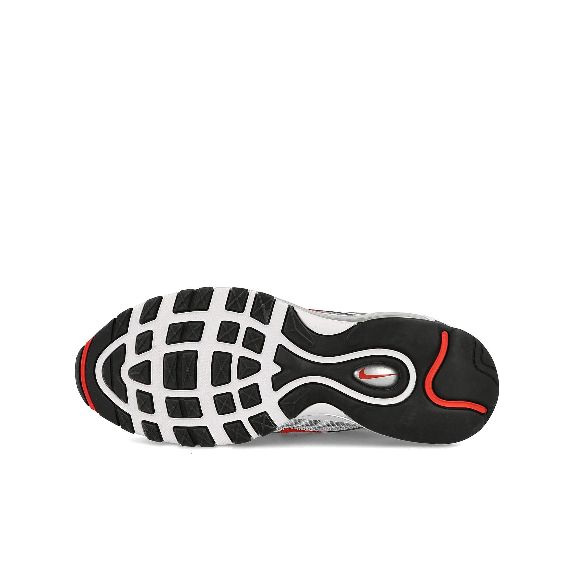 Nike Air Max 97 OG Metallic Silver-University Red - Black Low Top Sneakers Detailfoto | Overkill