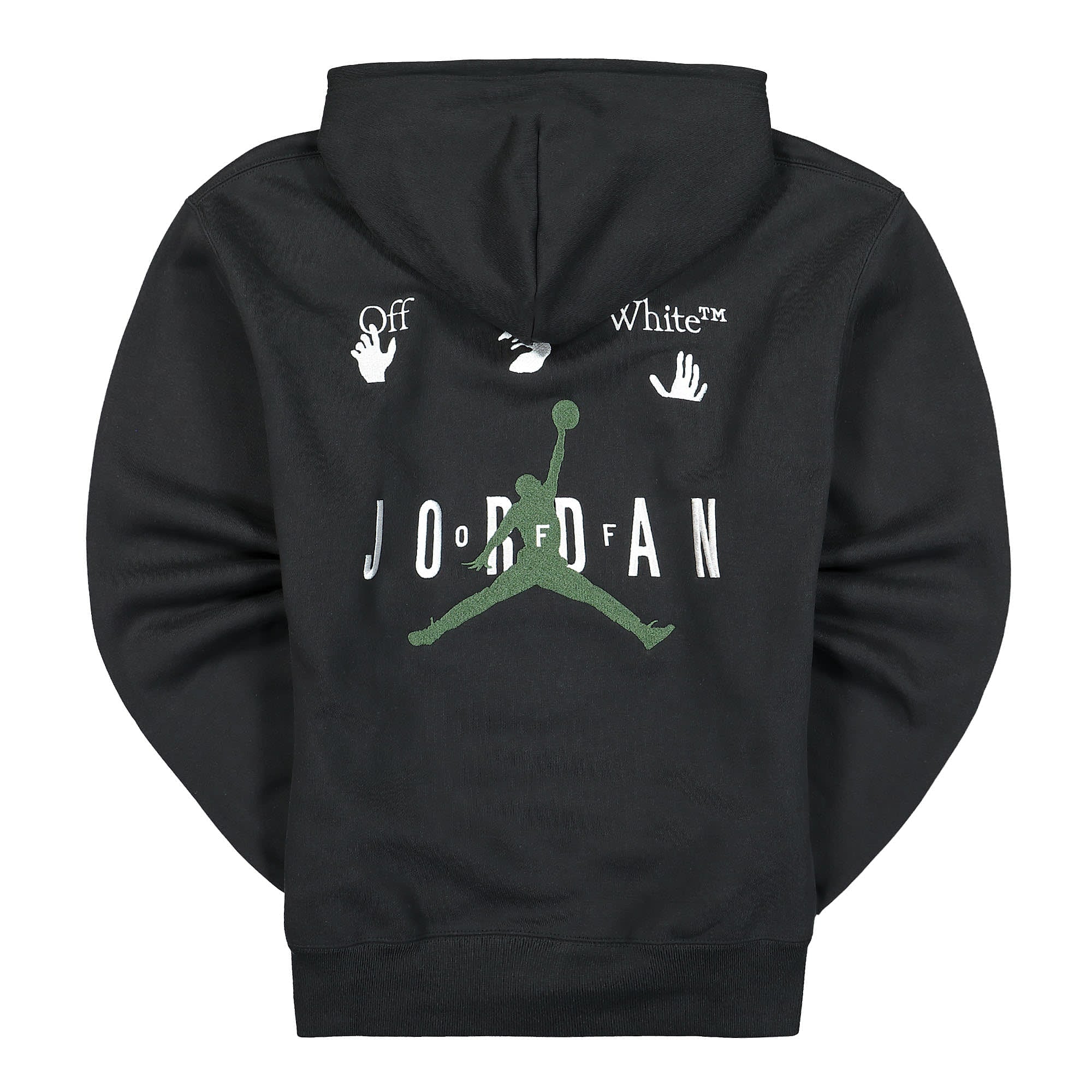 Jordan Off-White x Air Jordan Hoodie Black / White / Forest Green Hoodies Material | Overkill