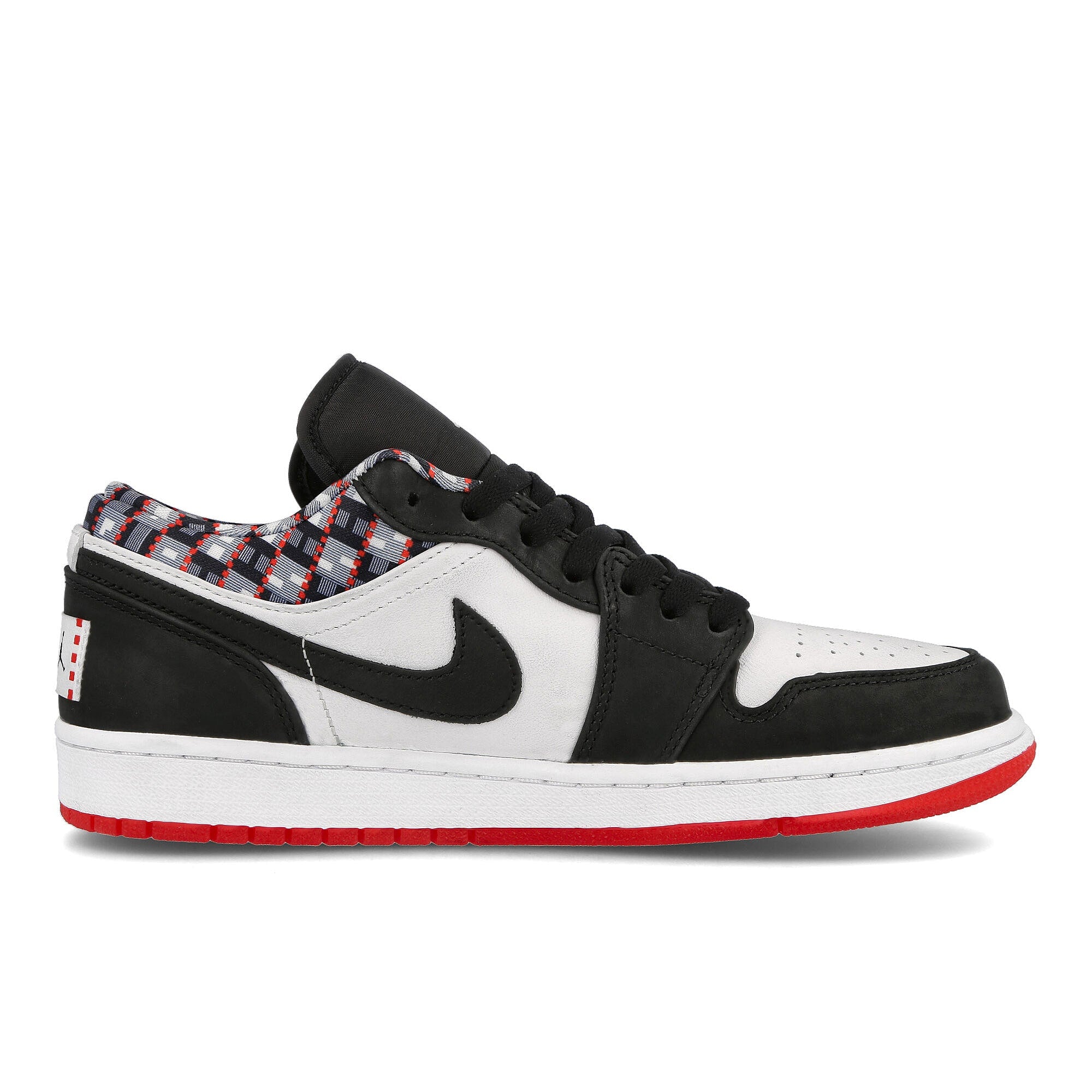Jordan Air Jordan 1 Low Quai 54 White / Black - University Red Material | Overkill