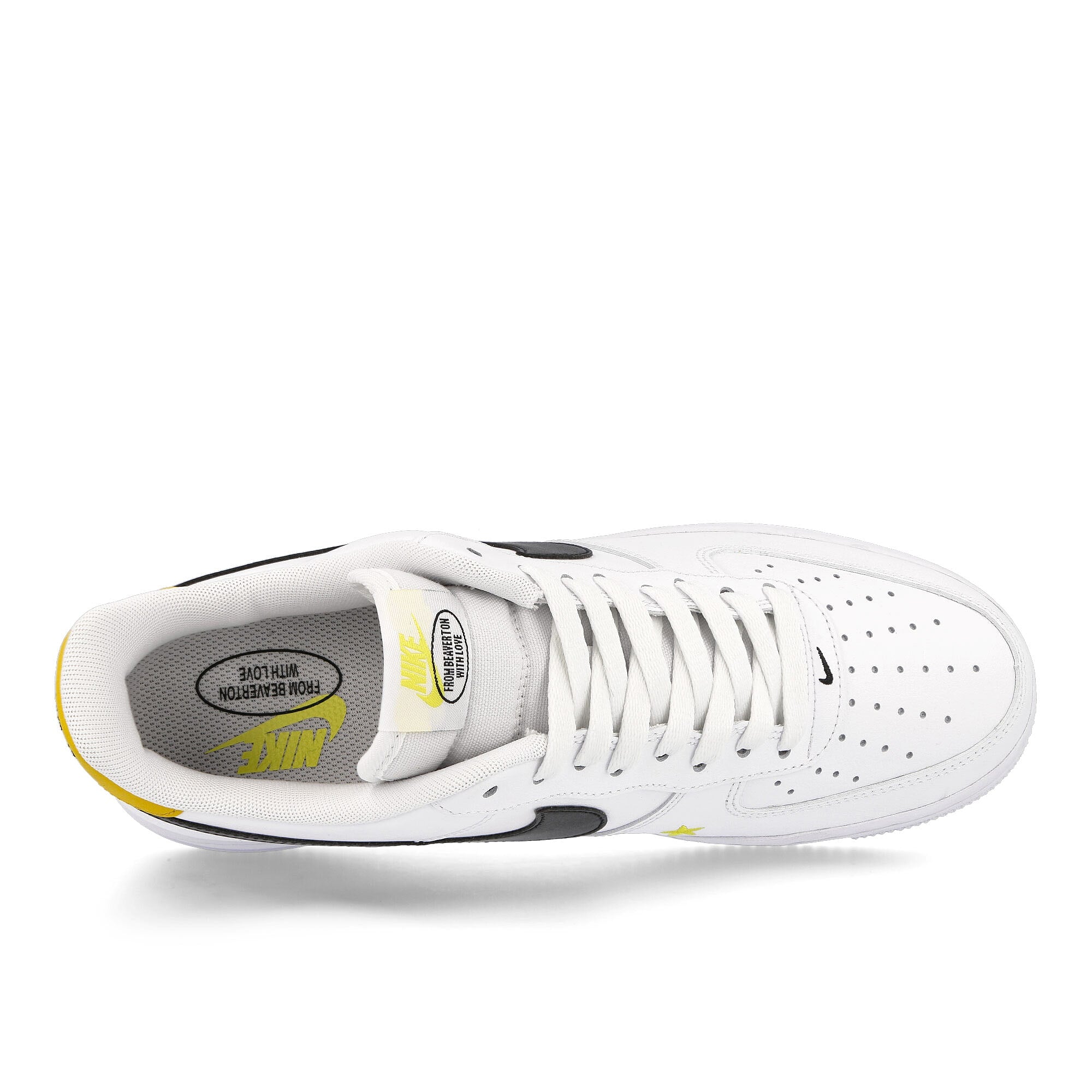Nike air force 1 07 lv8 2 White / Black - Dark Sulfur - Opti Yellow Detail view 1 | Overkill