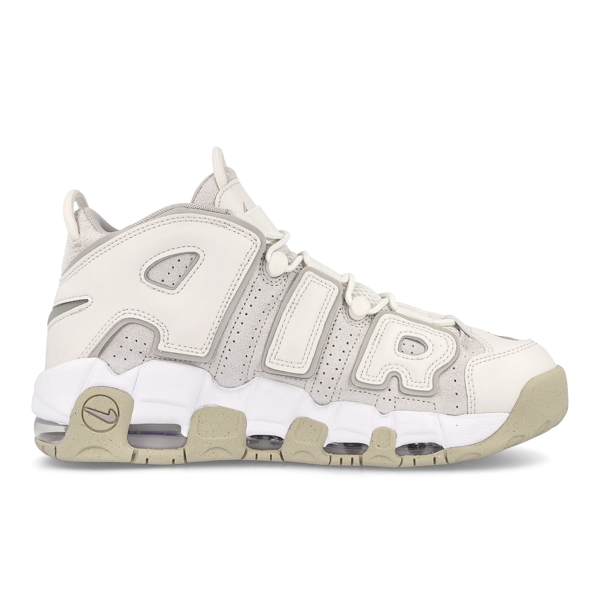 Nike air more uptempo 96 Phantom / Light Iron Ore - White - Sanddrift Sneakers Silhouette | Overkill