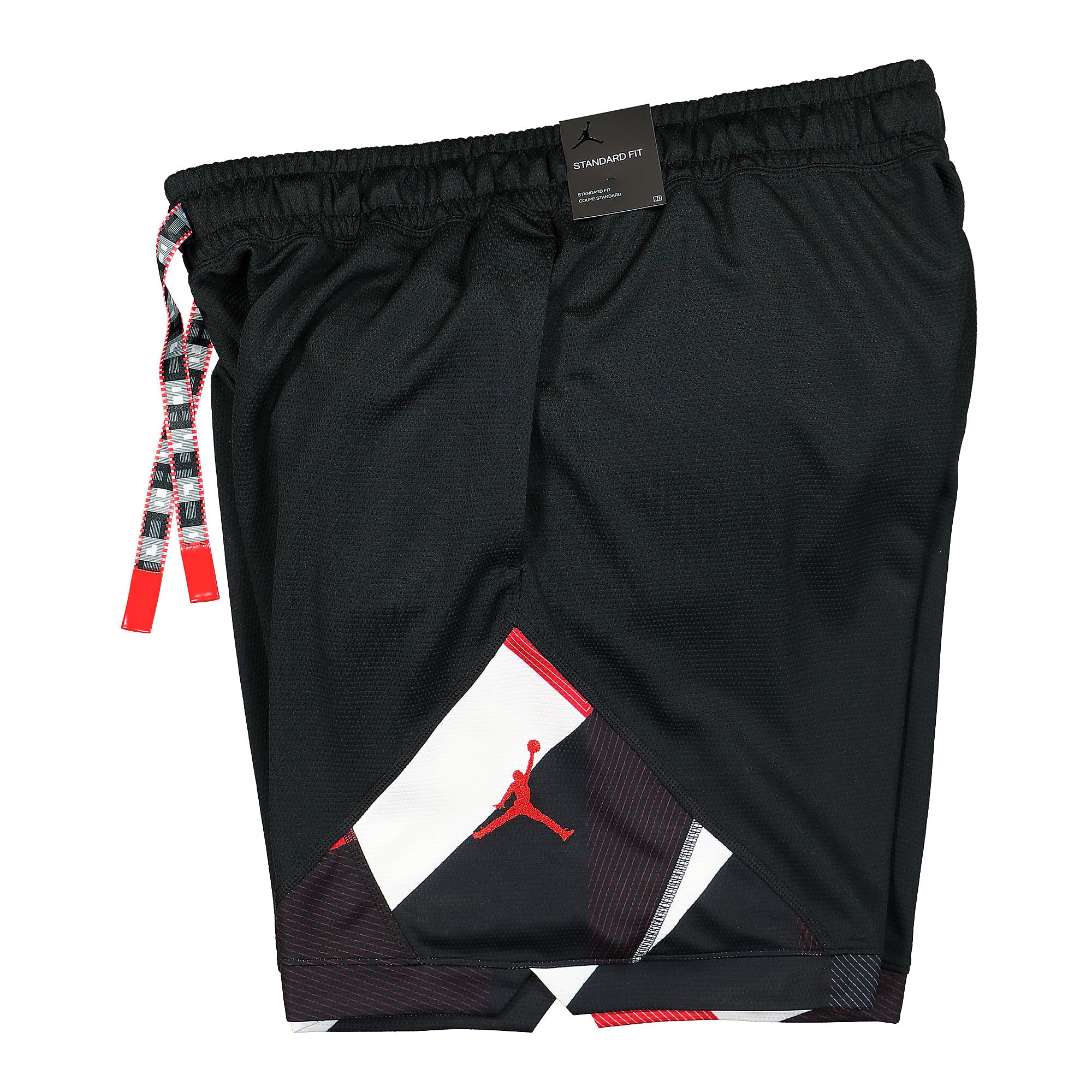 Jordan Air Jordan Quai 54 Diamond Short Black / University Red Shorts Close-up | Overkill