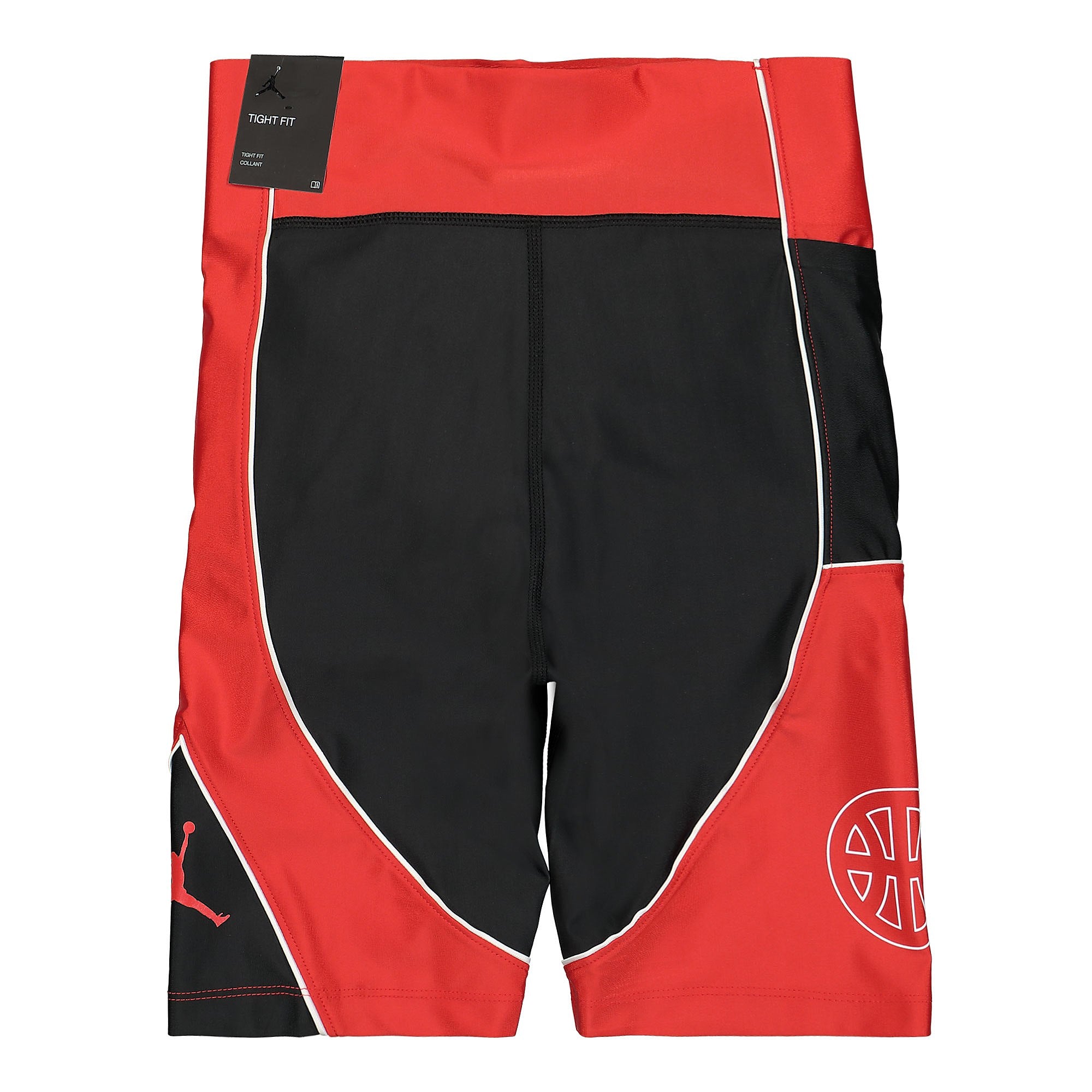 Jordan Wmns Air Jordan Quai 54 Essential Bike Short Black / University Red / University Red Shorts Material | Overkill