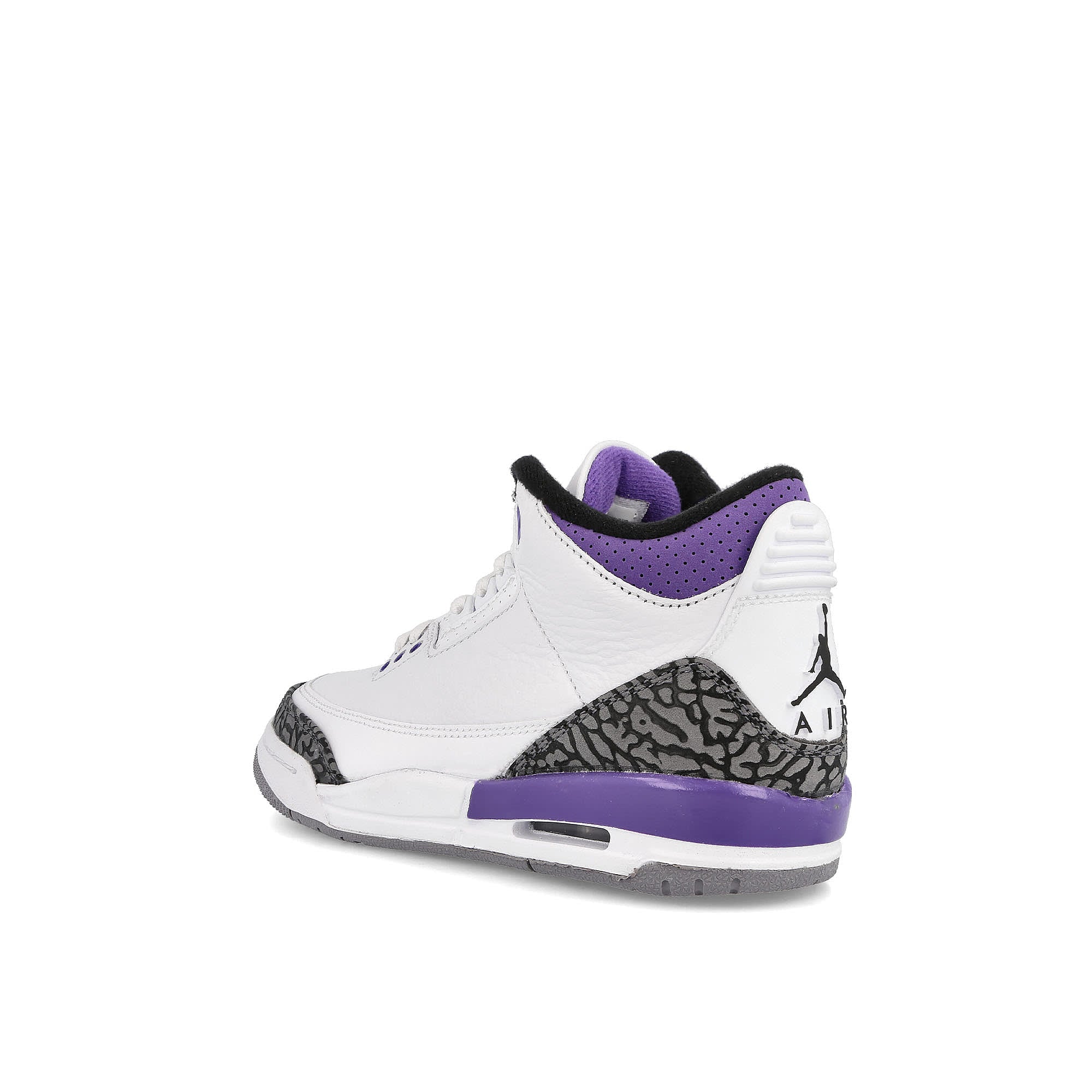 Jordan Air Jordan 3 Retro GS White / Black - Dark Iris - Cement Grey Sneakers Material | Overkill