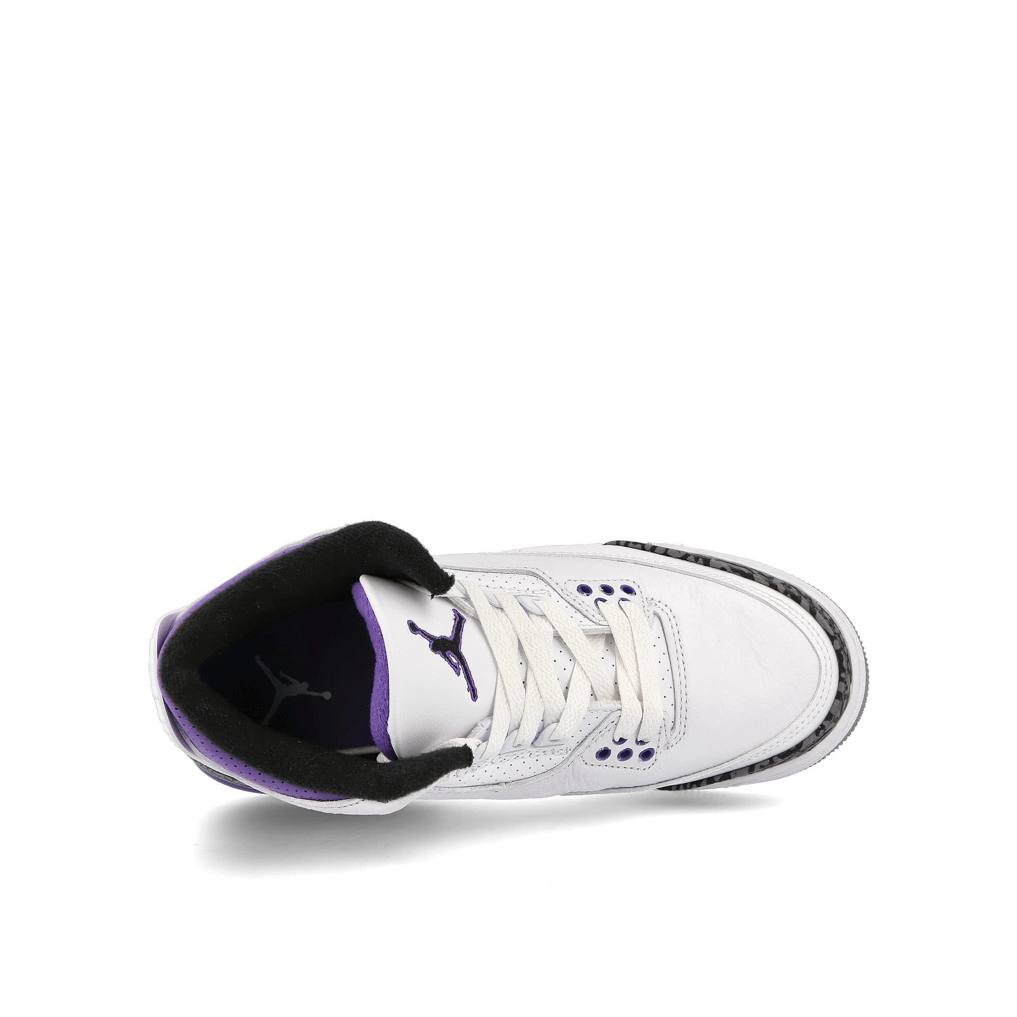 Jordan Air Jordan 3 Retro GS White / Black - Dark Iris - Cement Grey Sneakers Detailfoto | Overkill