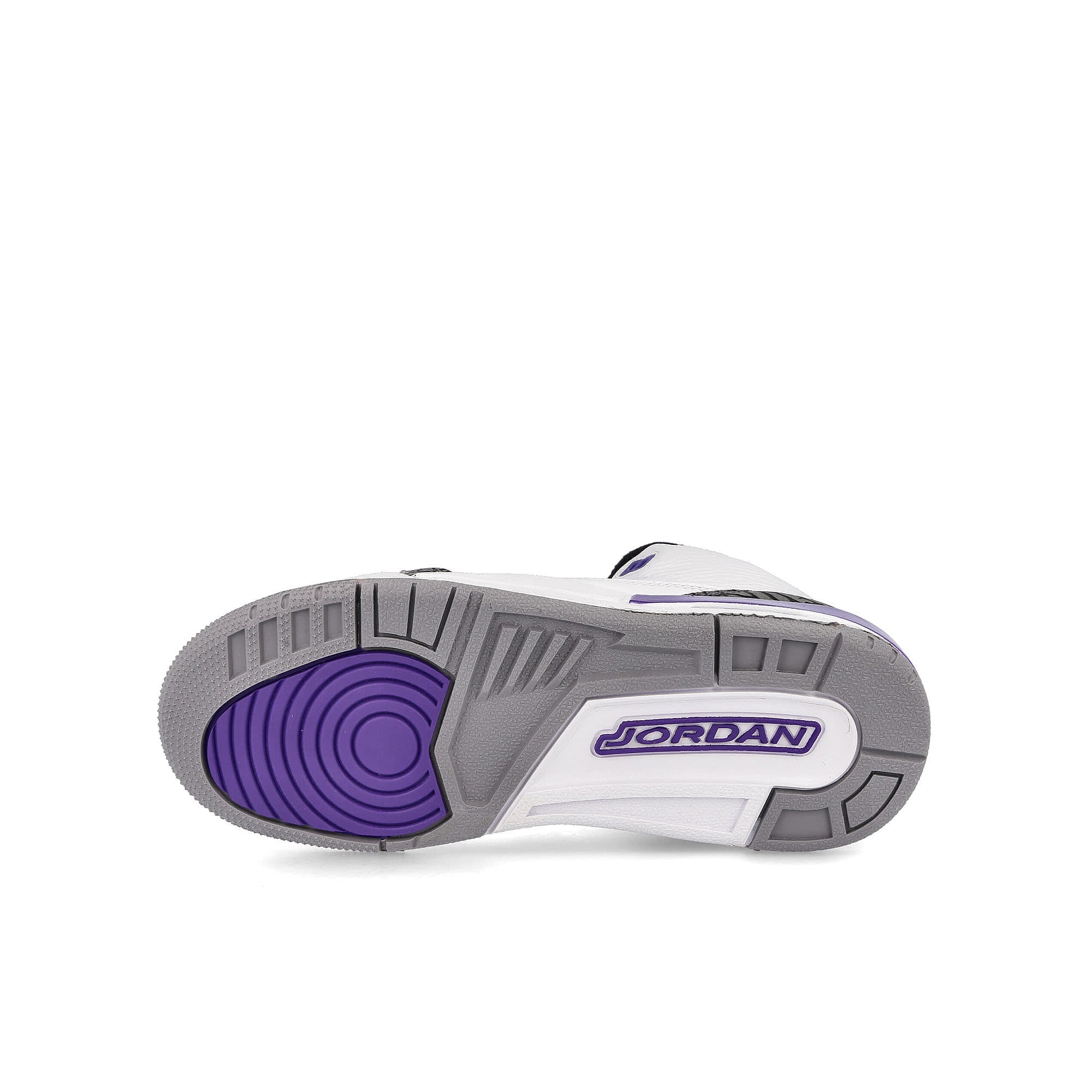 Jordan Air Jordan 3 Retro GS White / Black - Dark Iris - Cement Grey Sneakers Detail View 1 | Overkill