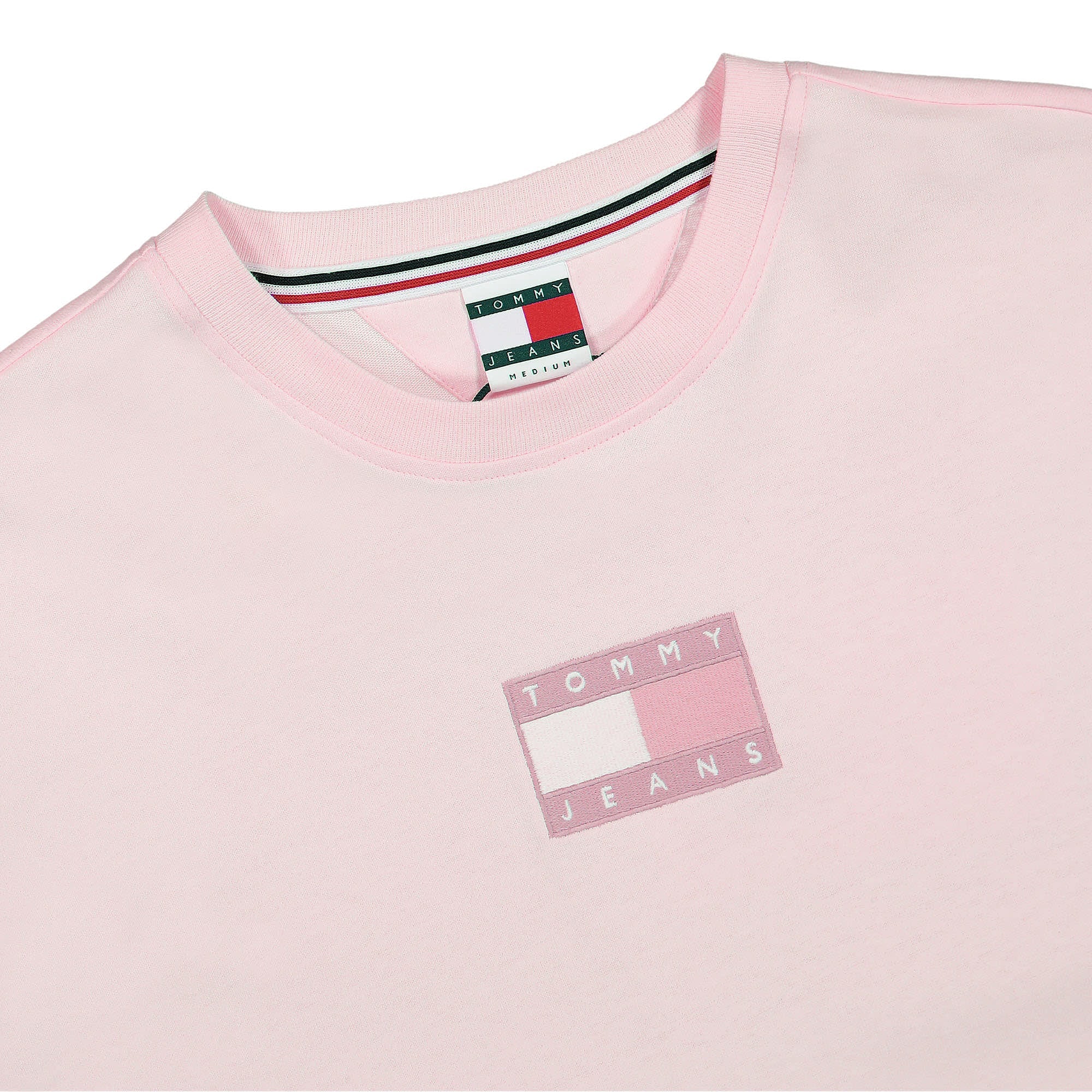 Tommy Jeans Best Graphic Tee Broadway Pink T-Shirts Close-up | Overkill
