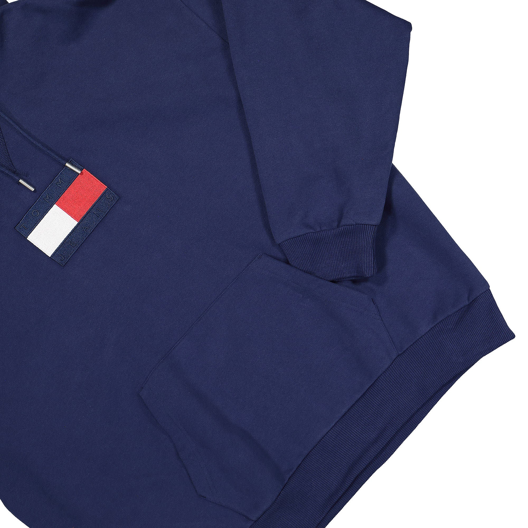 Tommy Jeans TJCU Flag Hoodie Yale Navy Hoodies Detailfoto | Overkill