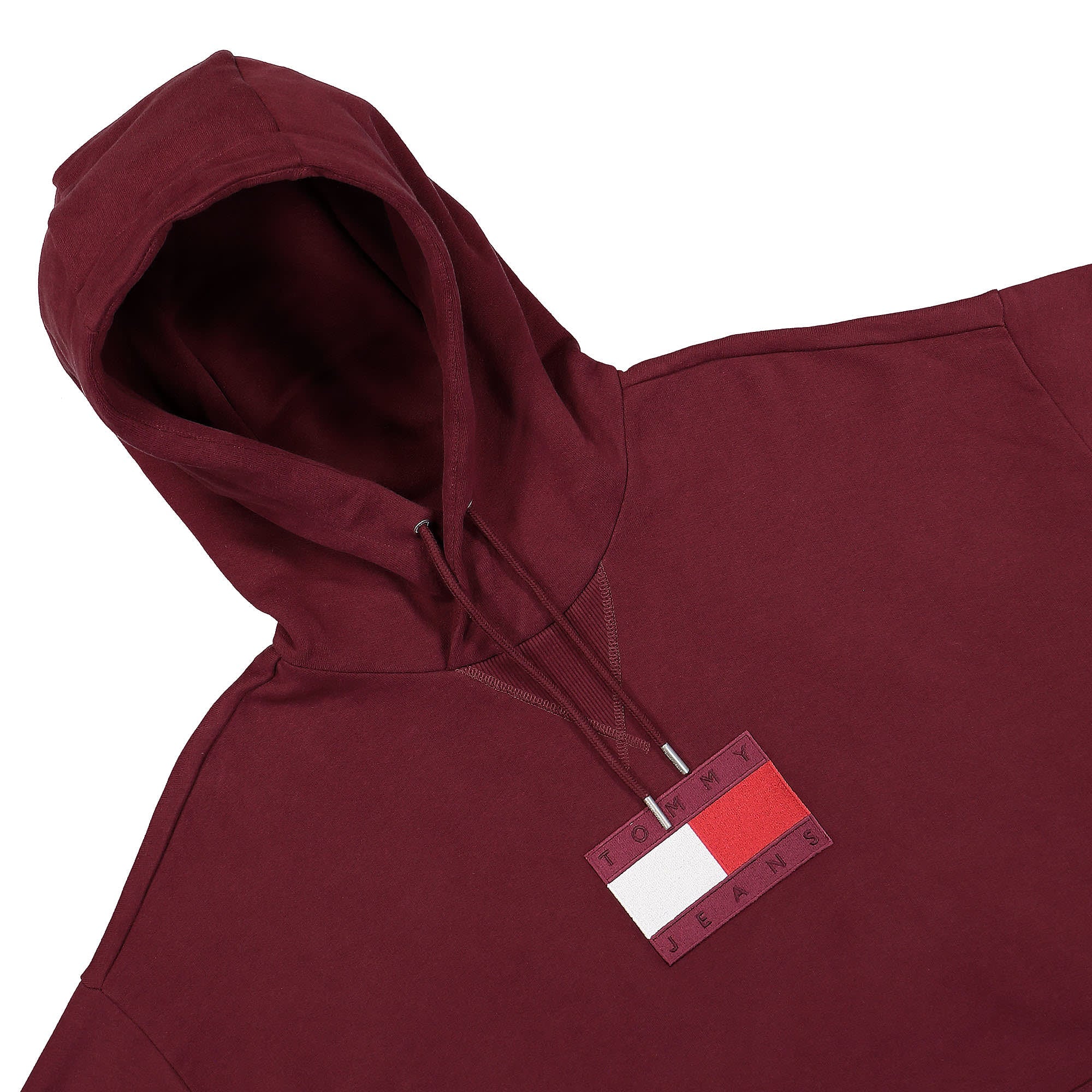 Tommy Jeans TJCU Flag Hoodie Yale Navy Hoodies Close-up | Overkill