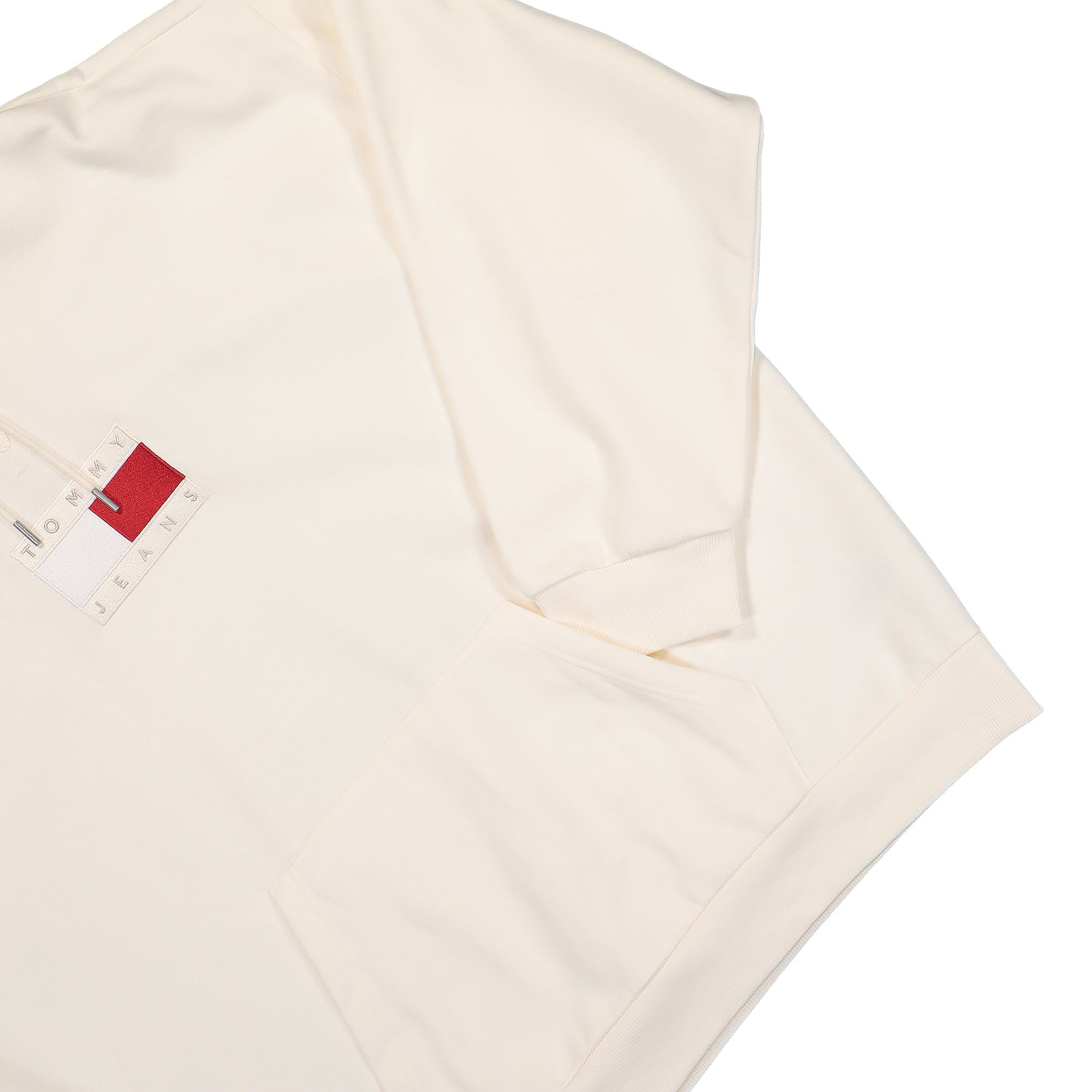 Tommy Jeans TJCU Flag Hoodie Ancient White Hoodies Detailfoto | Overkill