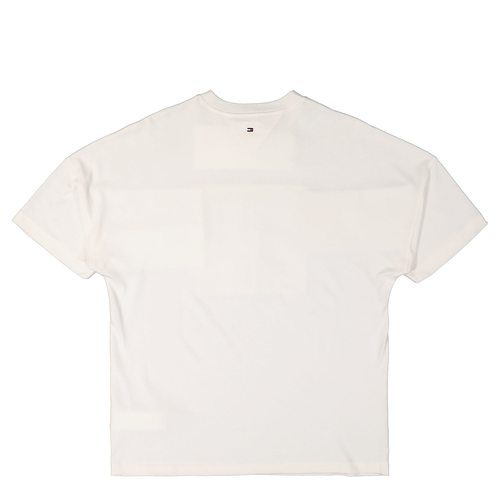 Tommy Jeans TJCU Split Hem Tommy Tee Ancient White T-Shirts Material | Overkill
