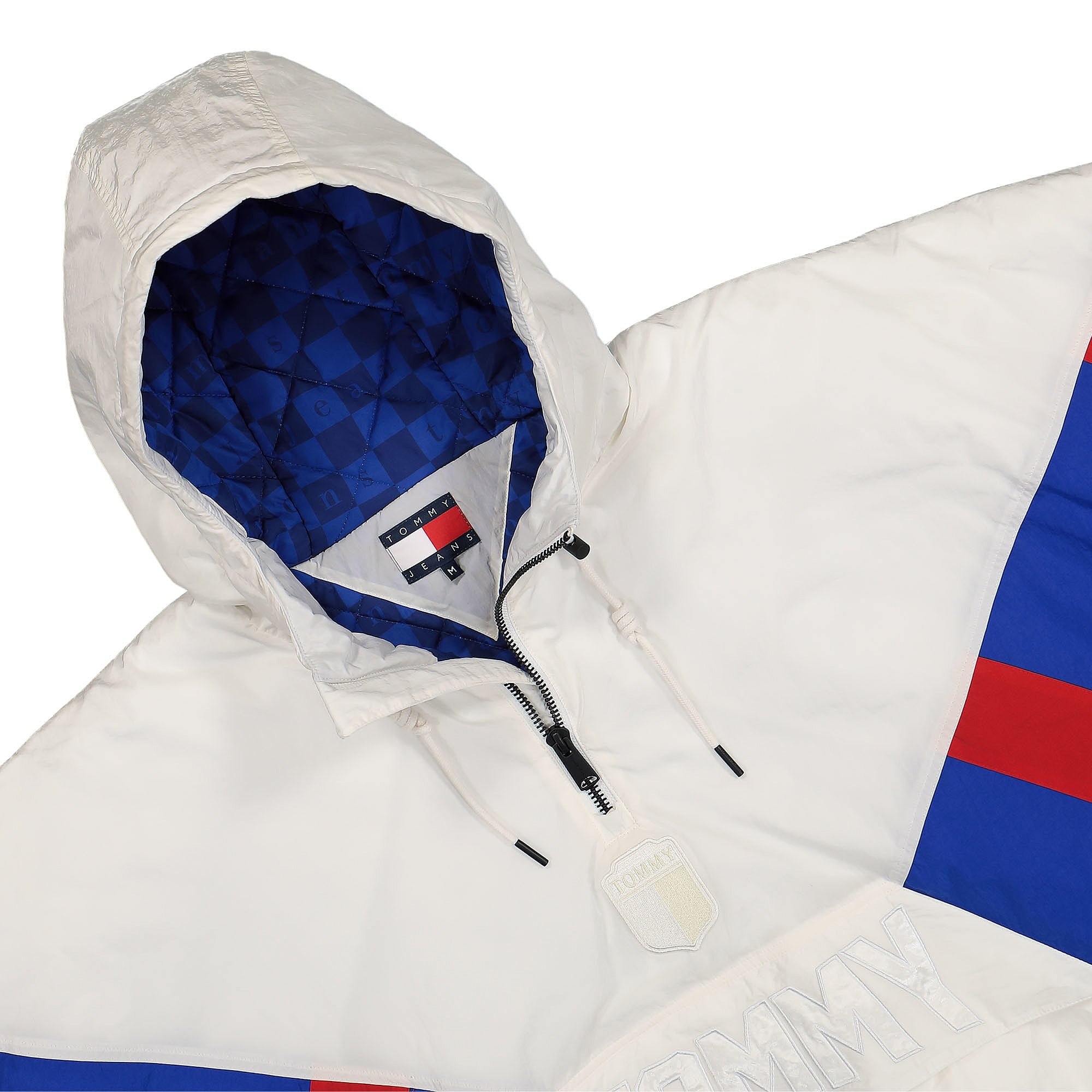 Tommy Jeans TJCU Padded Popover Ancient White Jackets Close-up | Overkill