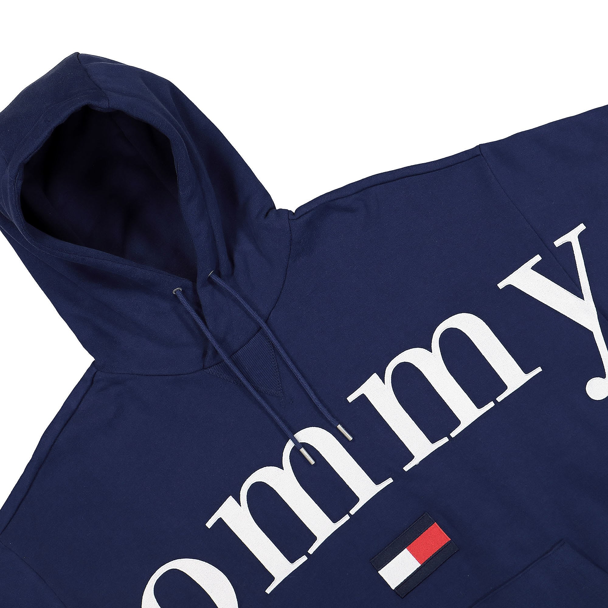 Tommy Jeans TJCU Tommy Hoodie Yale Navy Hoodies Close-up | Overkill
