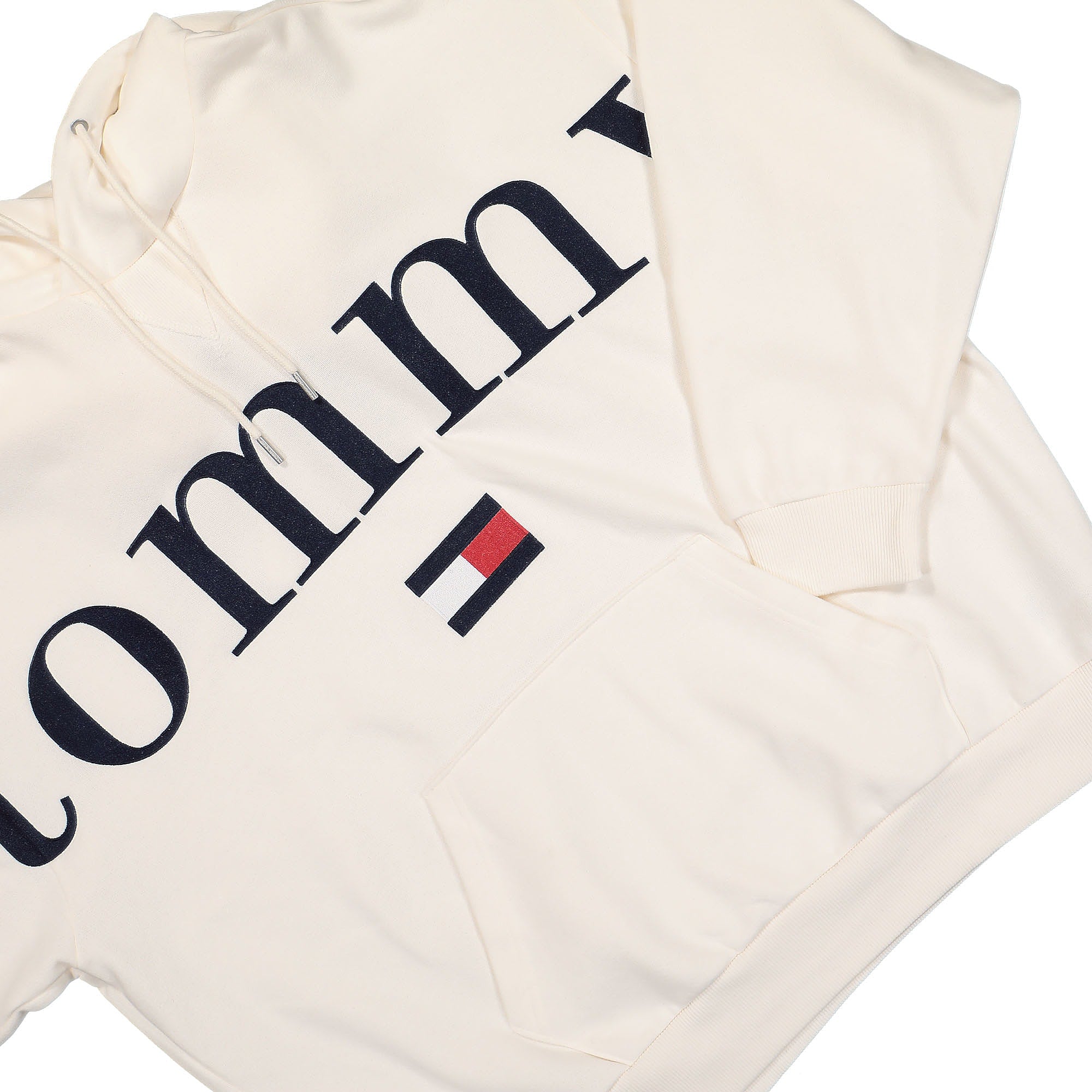 Tommy Jeans TJCU Tommy Hoodie Ancient White Hoodies Detailfoto | Overkill