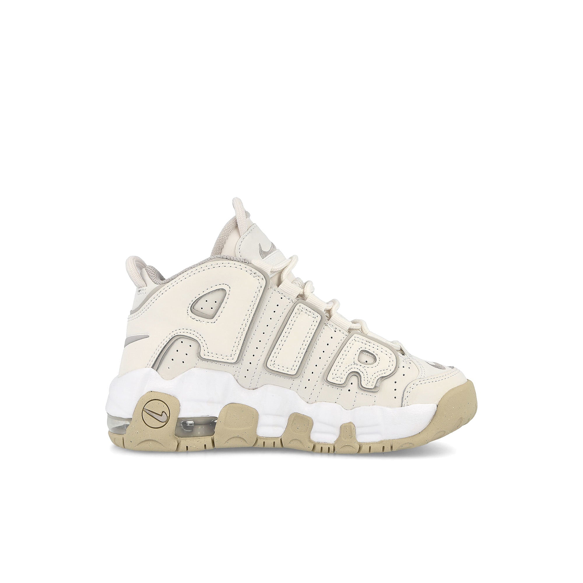 Nike air more uptempo ps Phantom-Light Iron Ore - White - Sanddrift Sneakers Silhouette | Overkill