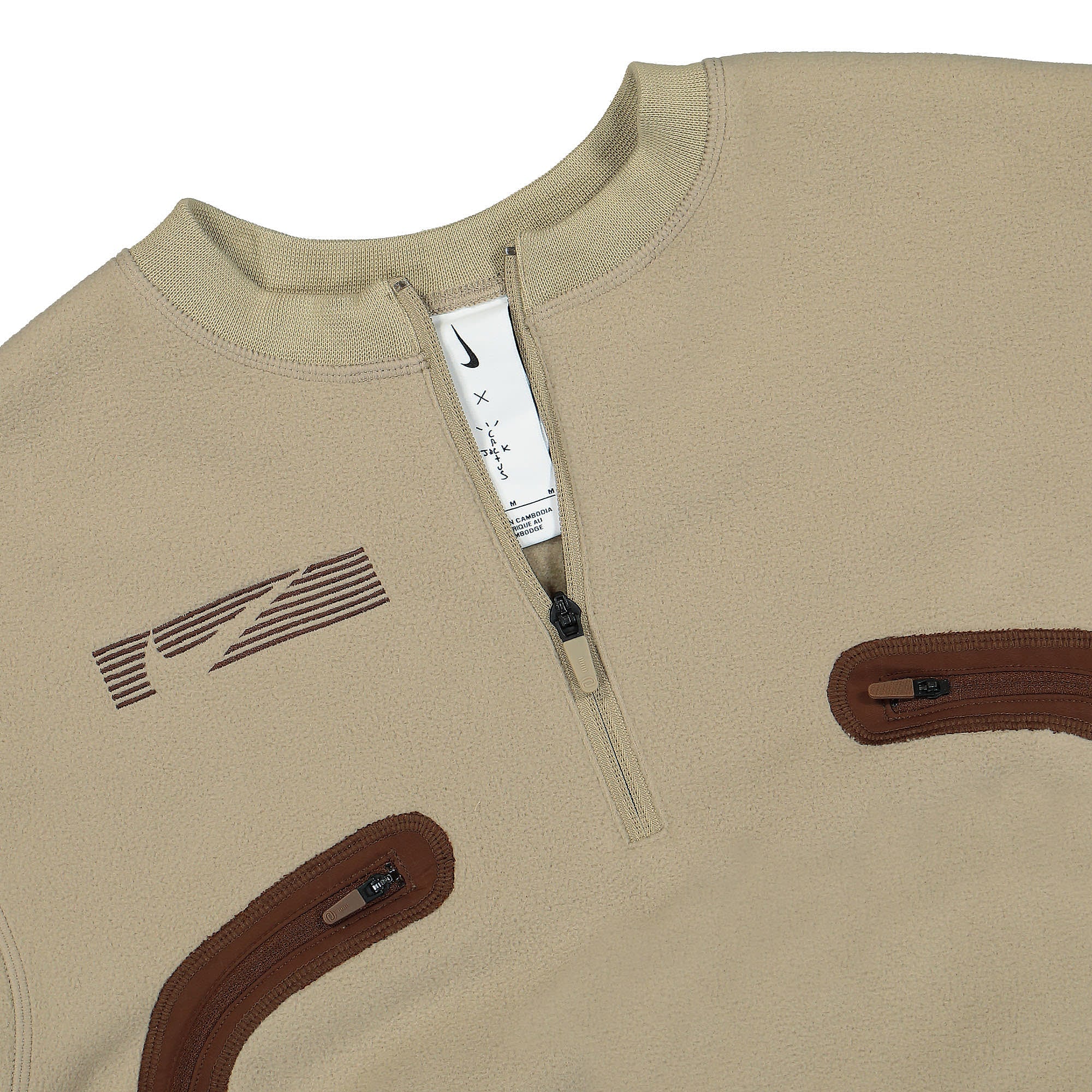 Nike Travis Scott x Nike Wmns Crew Sweatshirt Khaki Sweatshirts Close-up | Overkill