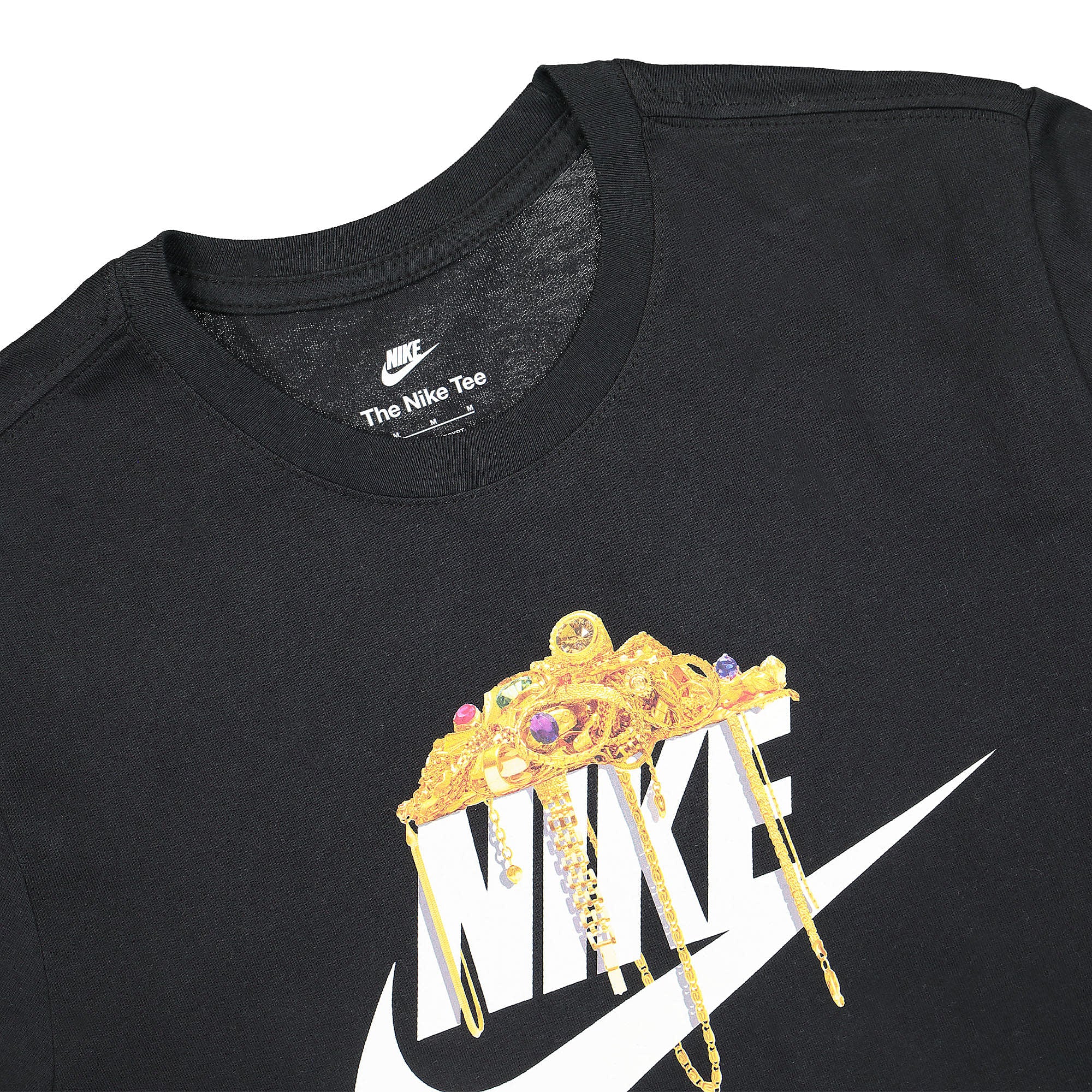 Nike NSW Shine Futura Tee Black T-Shirts Close-up | Overkill