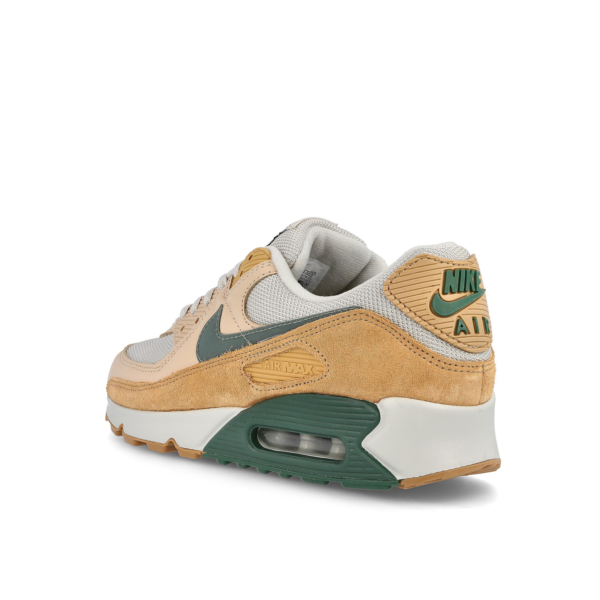 Nike air max 90 premium Light Bone-Dutch Green - Praline - Shimmer Low Top Sneakers Material | Overkill