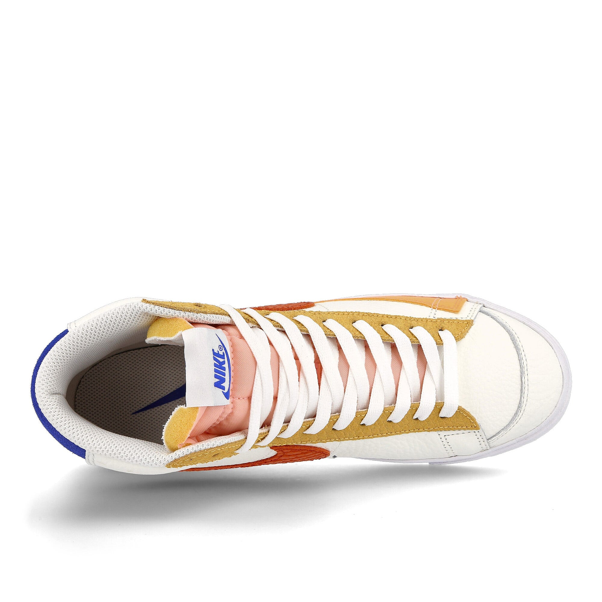 Nike wmns blazer mid ´77 Sail-Campfire Orange - White - Cirtron Pulse Mid Top Sneakers Detailfoto | Overkill
