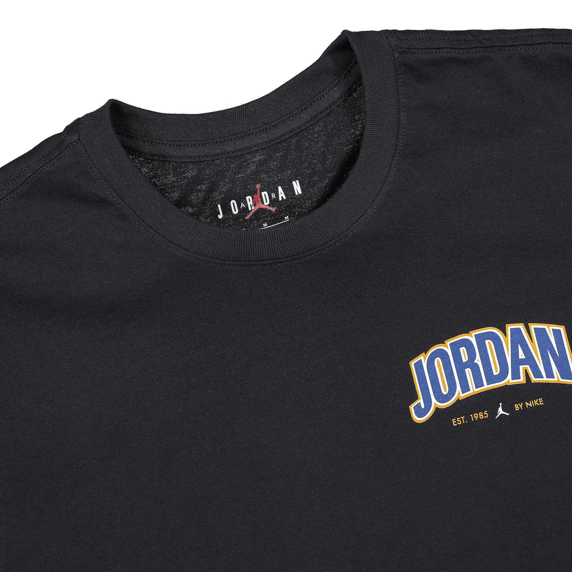 Jordan Air Jordan Jumpman GFX SS Crew Tee Black T-Shirts Close-up | Overkill
