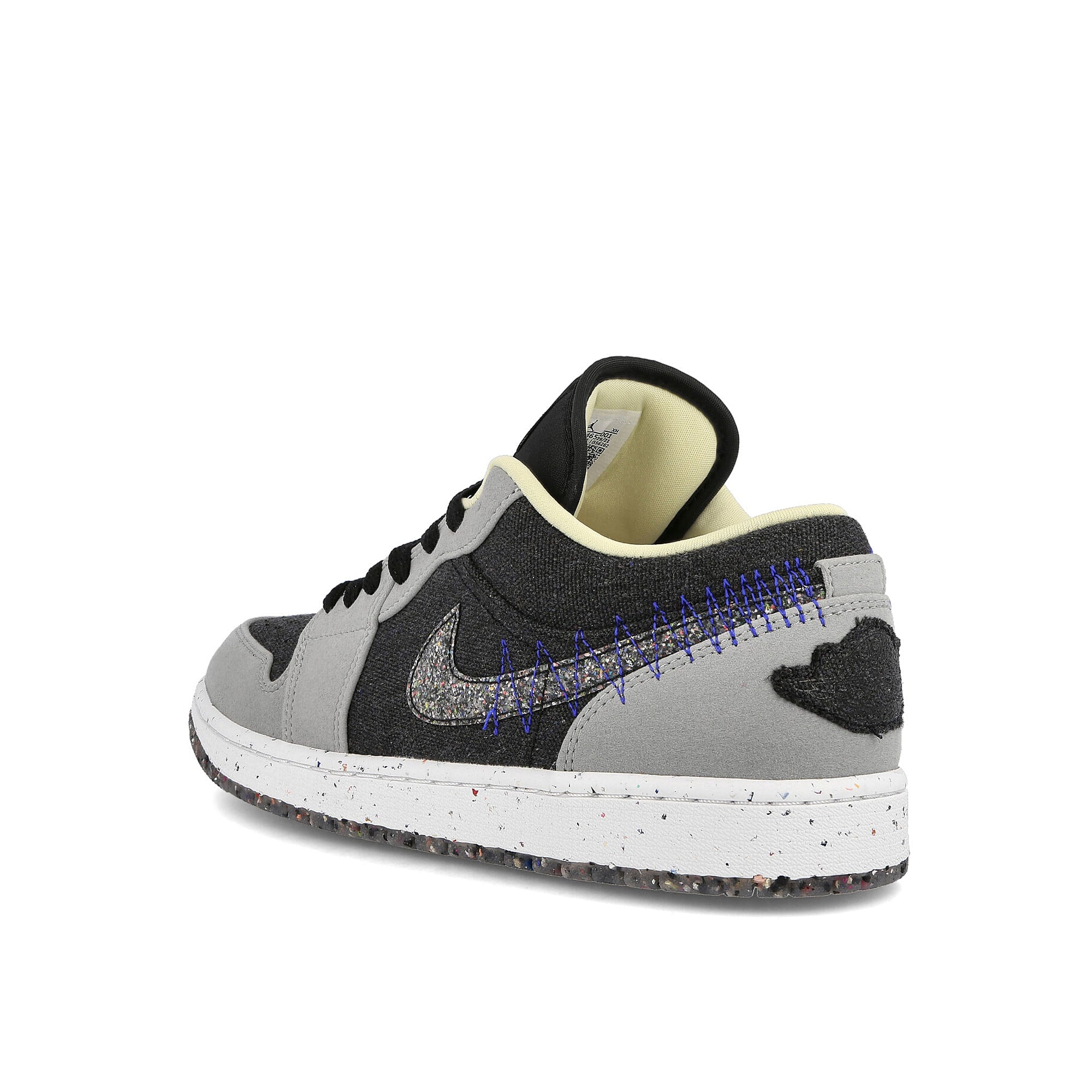 Jordan Air Jordan 1 Low SE Light Smoke Grey / Multi Color - Black Close-up | Overkill