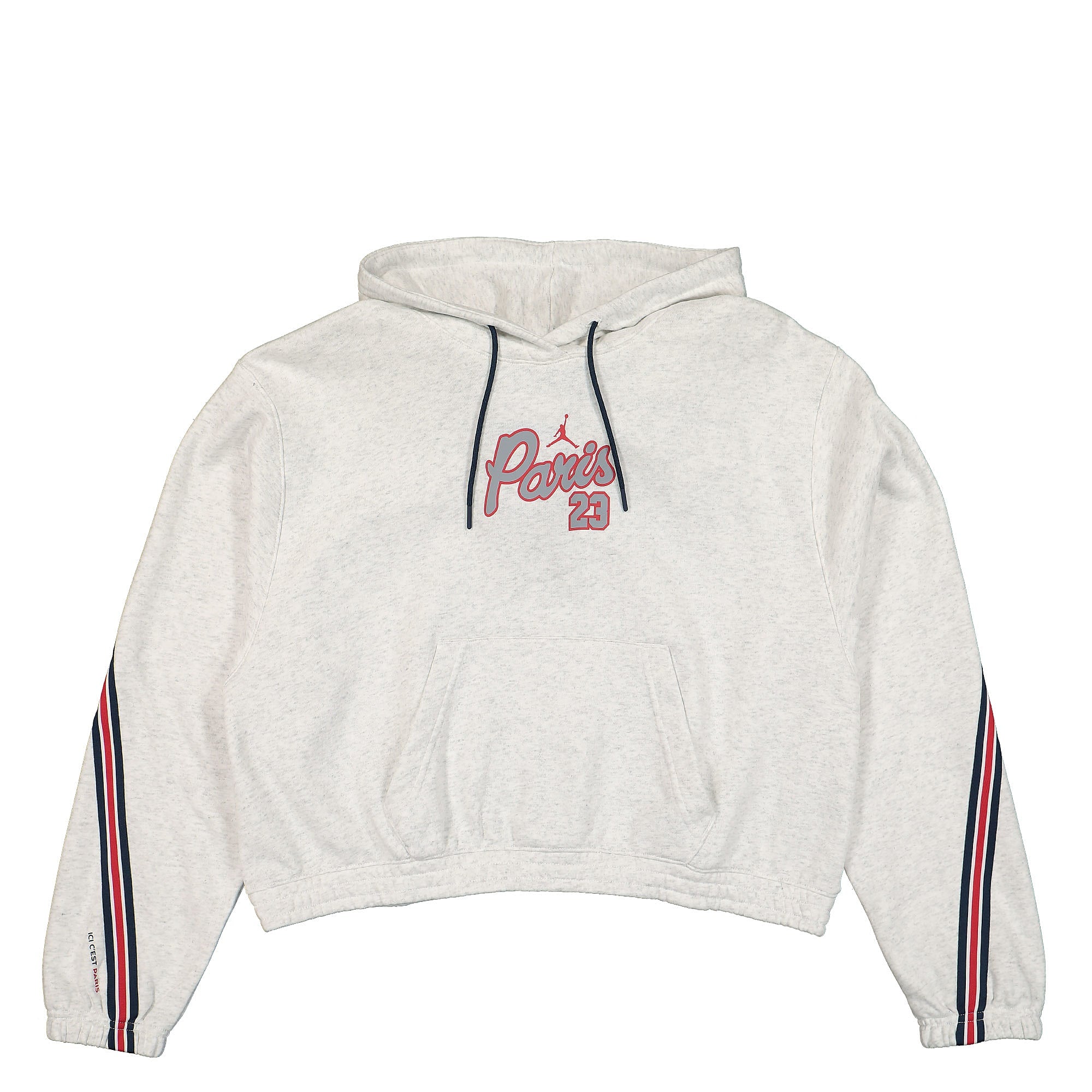 Jordan Paris Saint Germain x Wmns Air Jordan Fleece Hoodie Birch Heather Hoodies DM4977 051 | Overkill