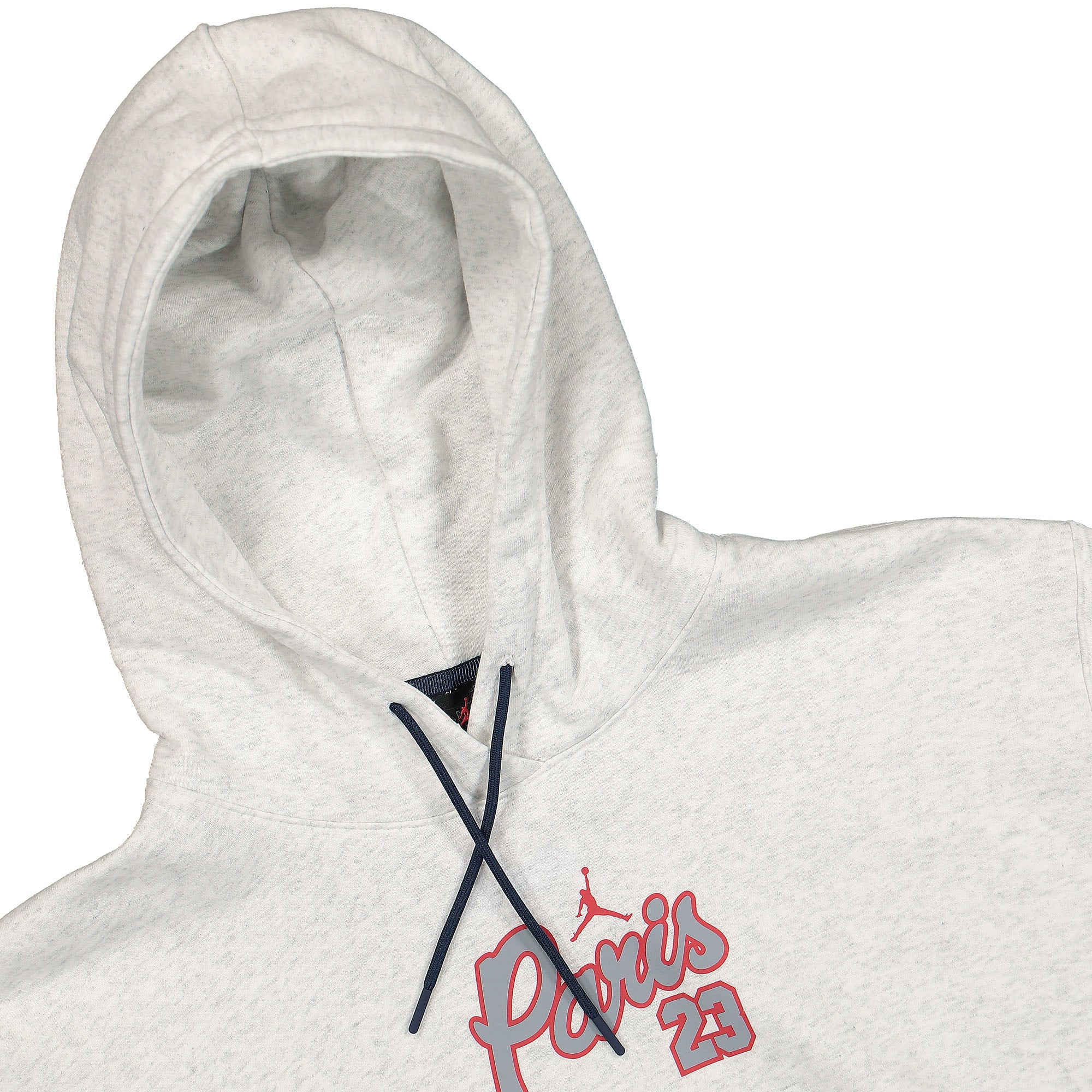 Jordan Paris Saint Germain x Wmns Air Jordan Fleece Hoodie Birch Heather Hoodies Close-up | Overkill