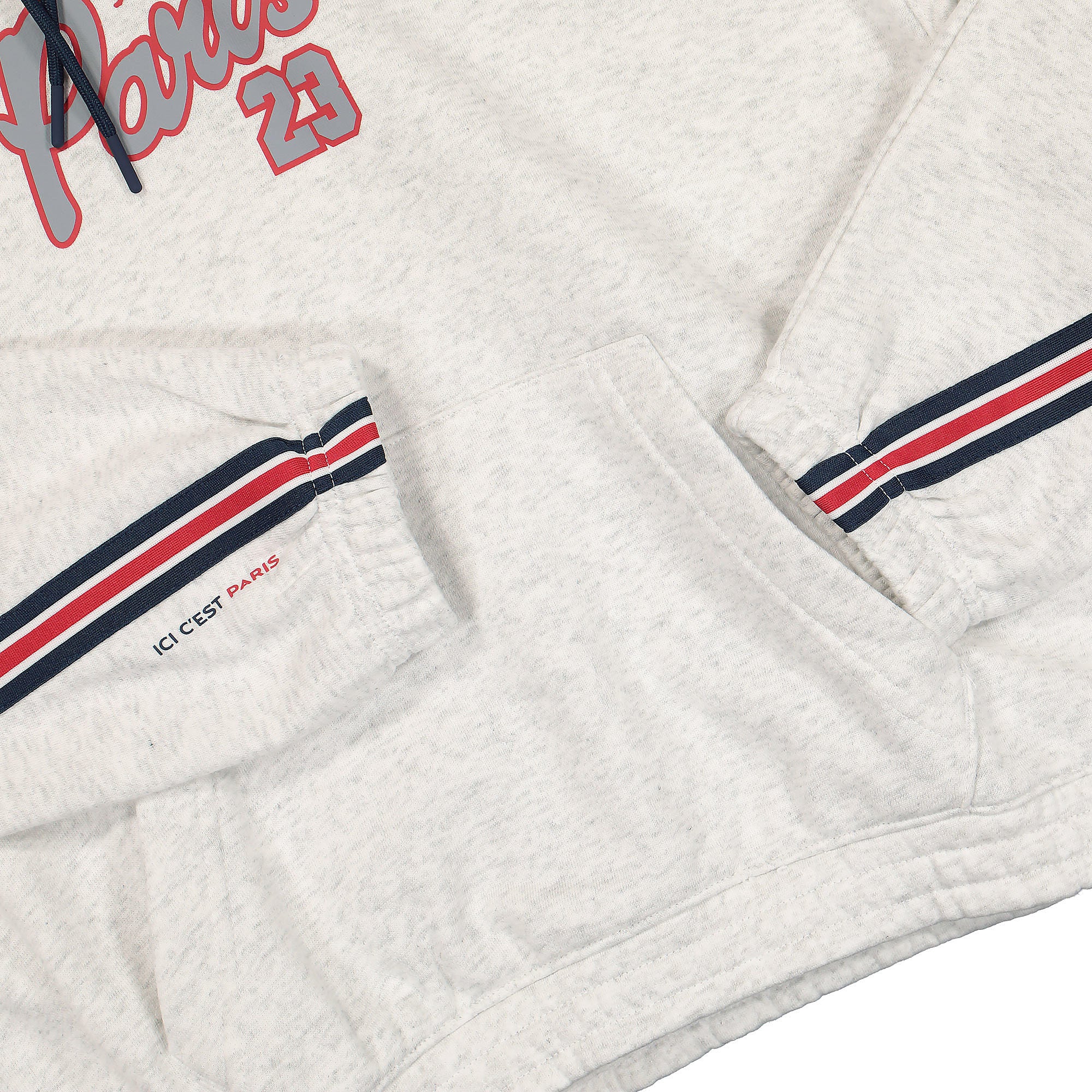 Jordan Paris Saint Germain x Wmns Air Jordan Fleece Hoodie Birch Heather Hoodies Detailfoto | Overkill