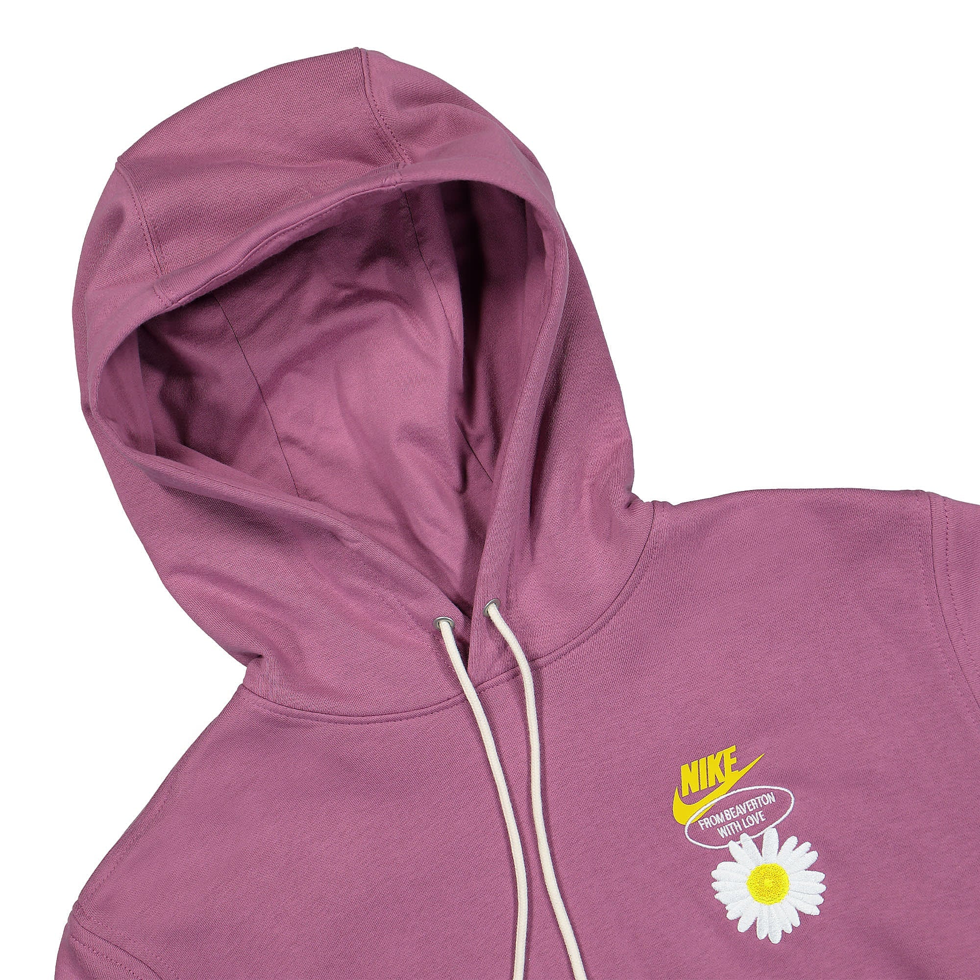 Nike NSW HBR-S French Terry Hoodie Light Bordeaux / Vivid Sulfur Hoodies Material | Overkill