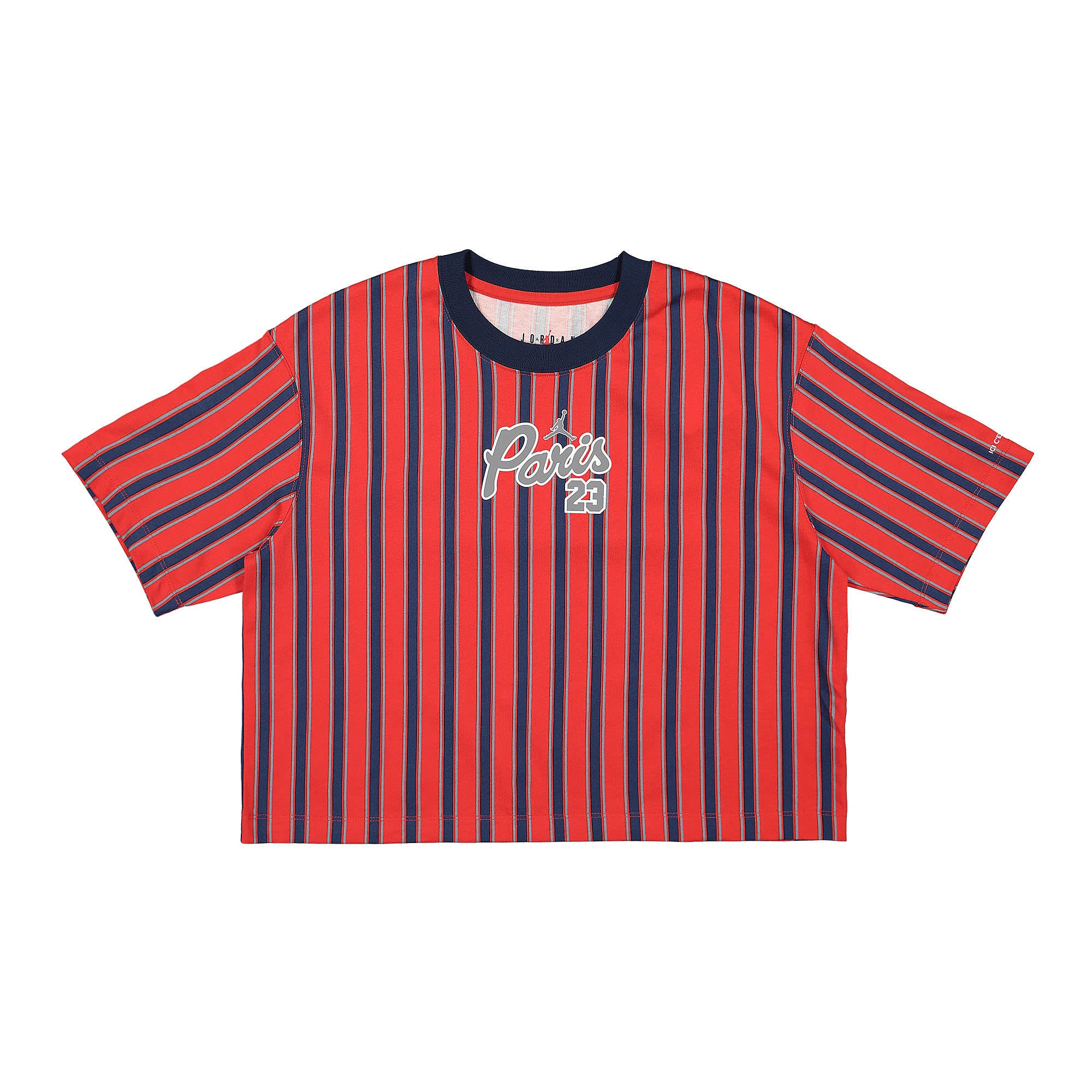 Jordan Paris Saint Germain x Wmns Air Jordan GFX Tee Univerity Red / Midnight Navy T-Shirts DM4998 657 | Overkill