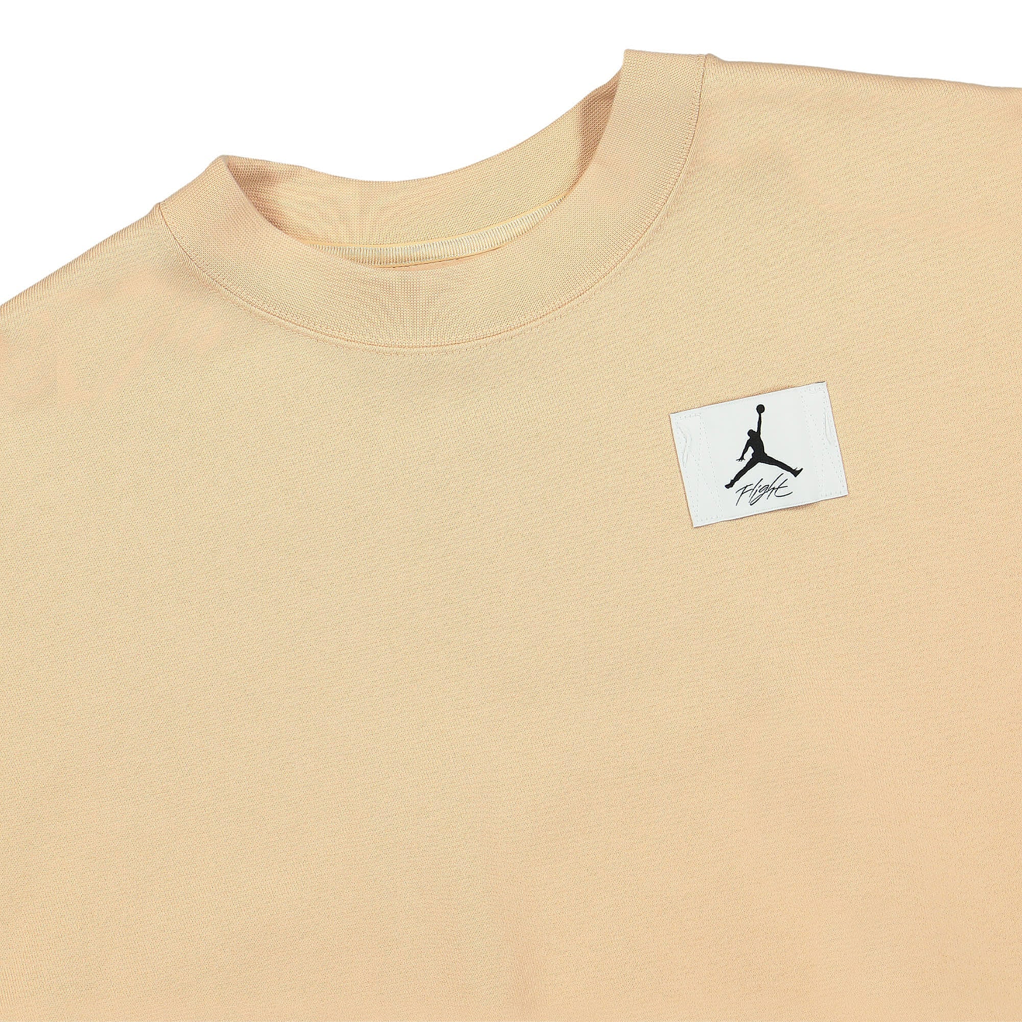 Jordan Wmns Air Jordan Essentials Fleece Crew Sweatshirt White Onyx Sweatshirts Close-up | Overkill