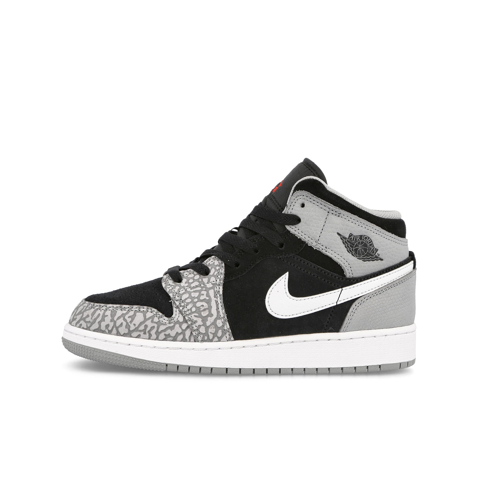 Jordan Air Jordan 1 Mid SE GS Black / University Red - White - Light Smoke Grey DM6216 016 | Overkill