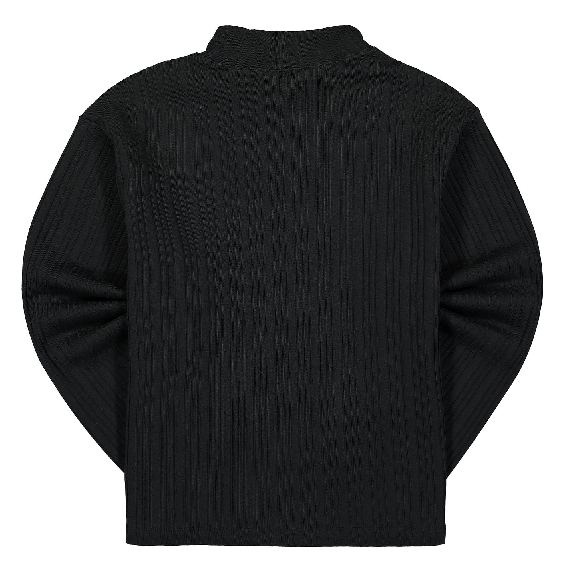 Nike NSW Ribbed Jersey Long Sleeve Top Black / White Longsleeves Material | Overkill