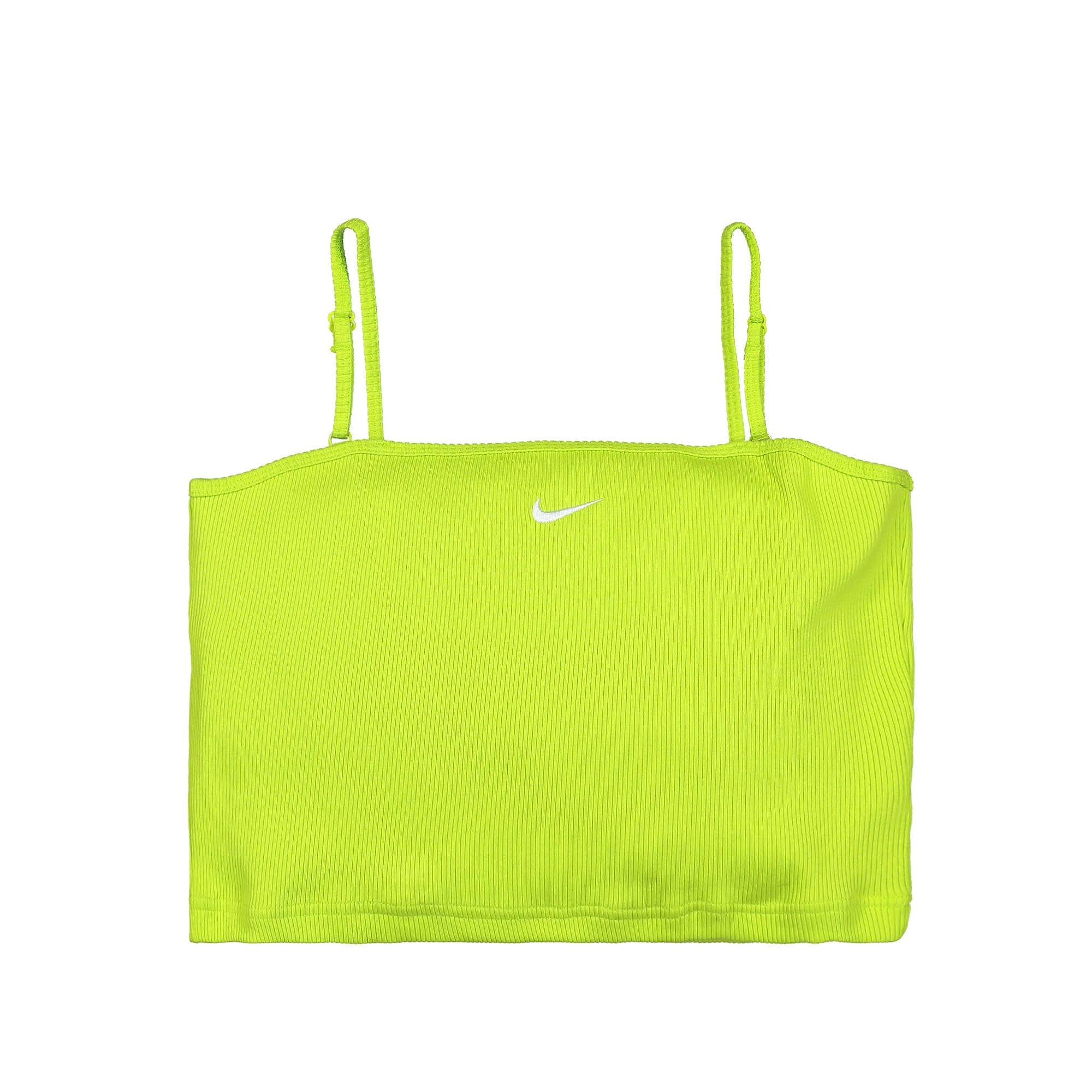 Nike Wmns Essentials Rib Crop Top Atomic Green / White Tops DM6737 321 | Overkill