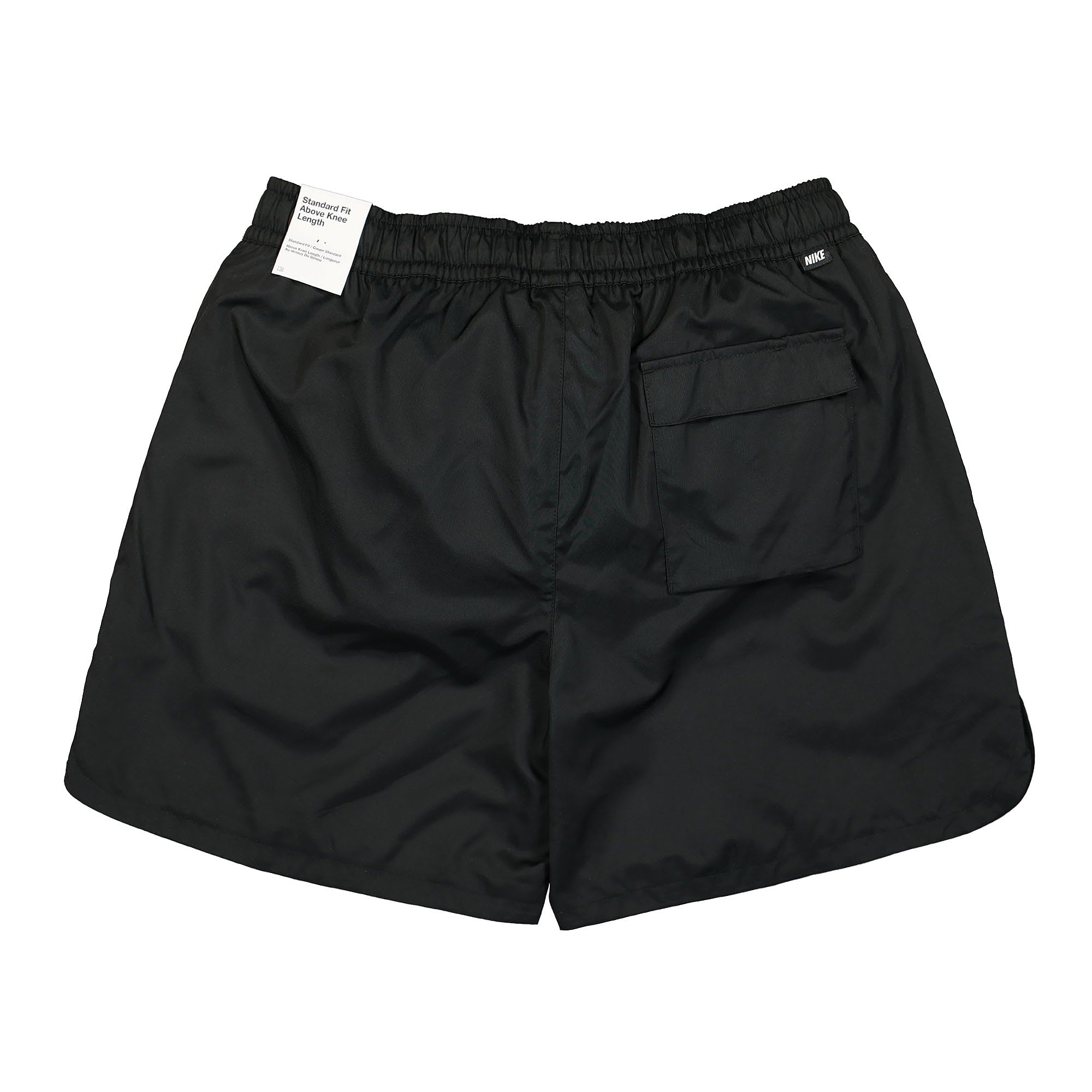 Nike NK Club Woven Lined Flow Short Black / White Shorts Material | Overkill